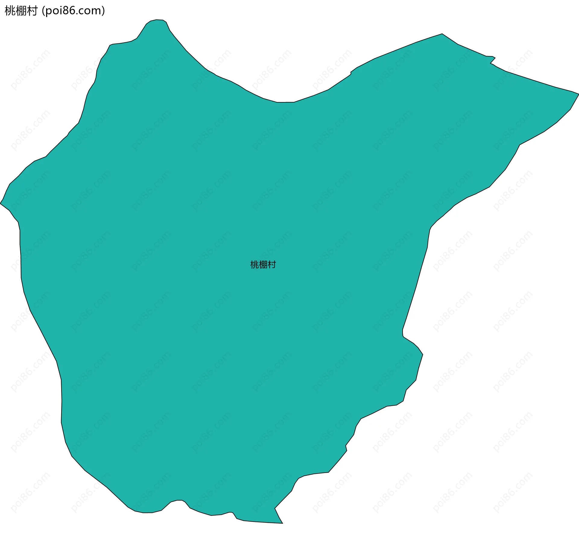 桃棚村边界地图
