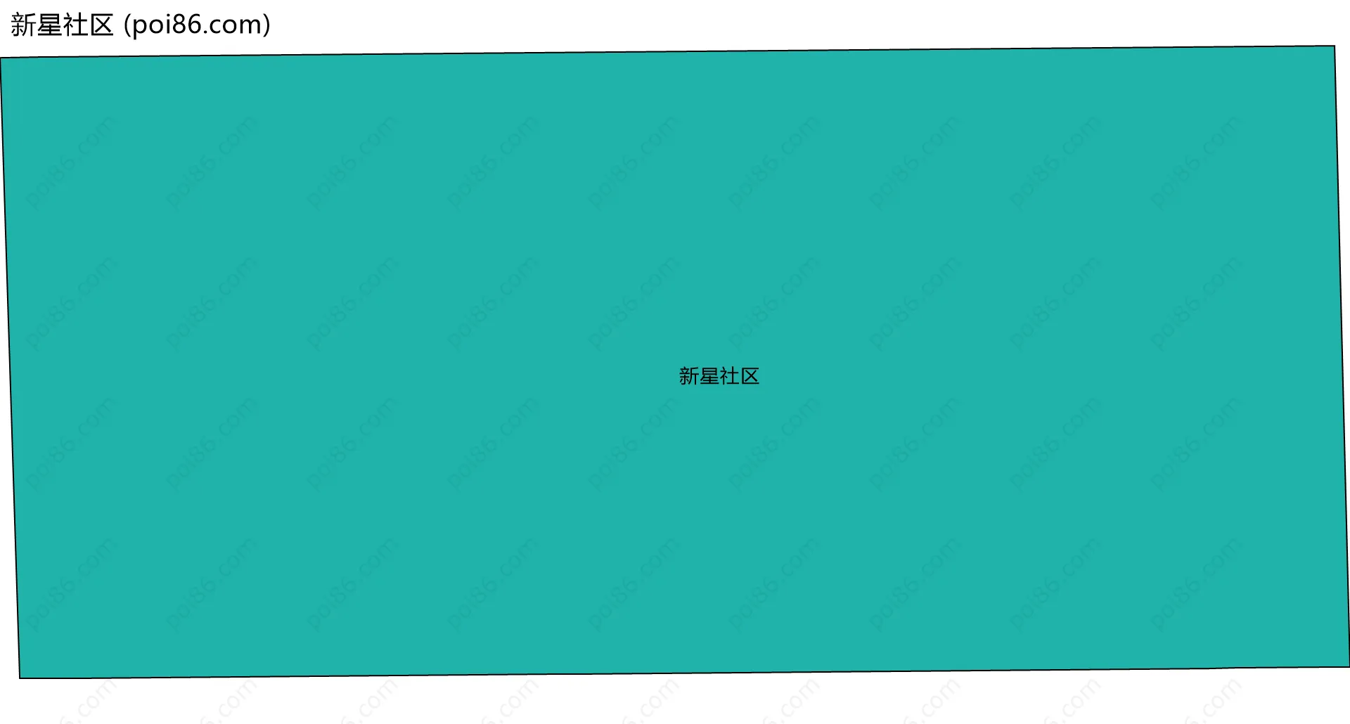 新星社区边界地图