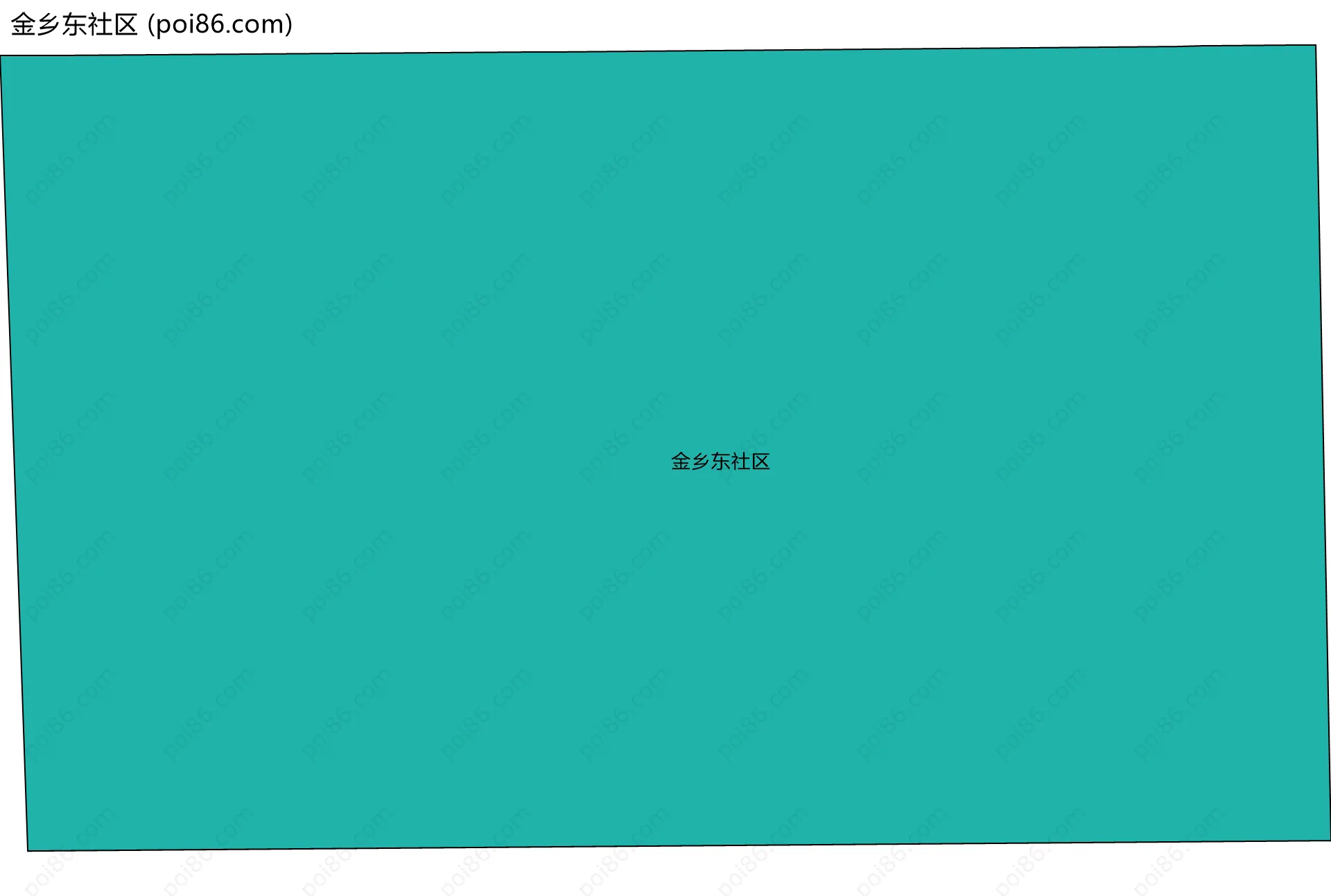 金乡东社区边界地图