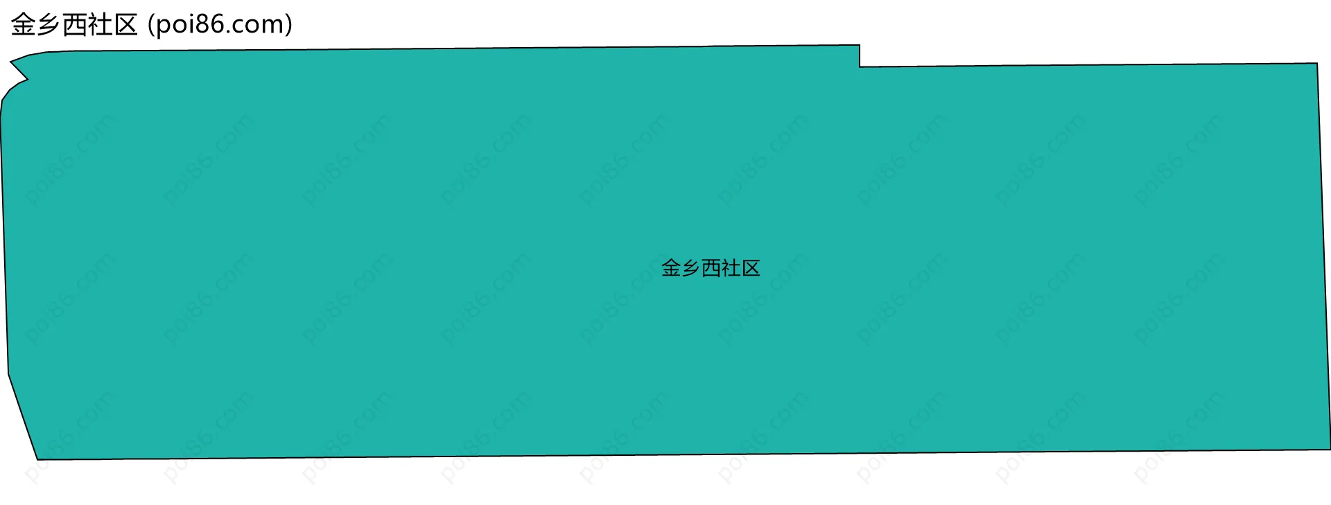 金乡西社区边界地图