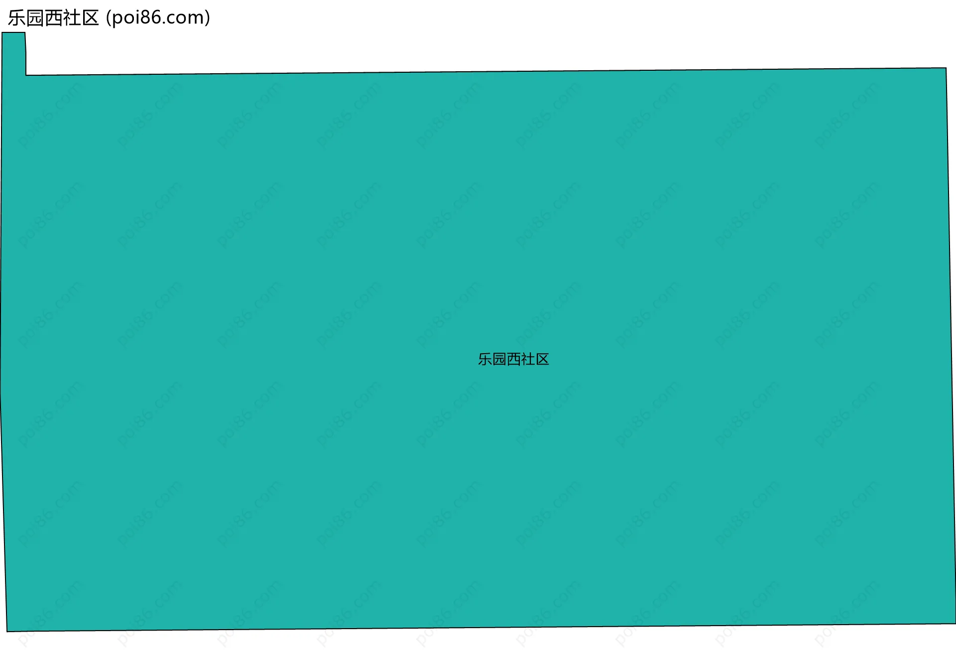 乐园西社区边界地图