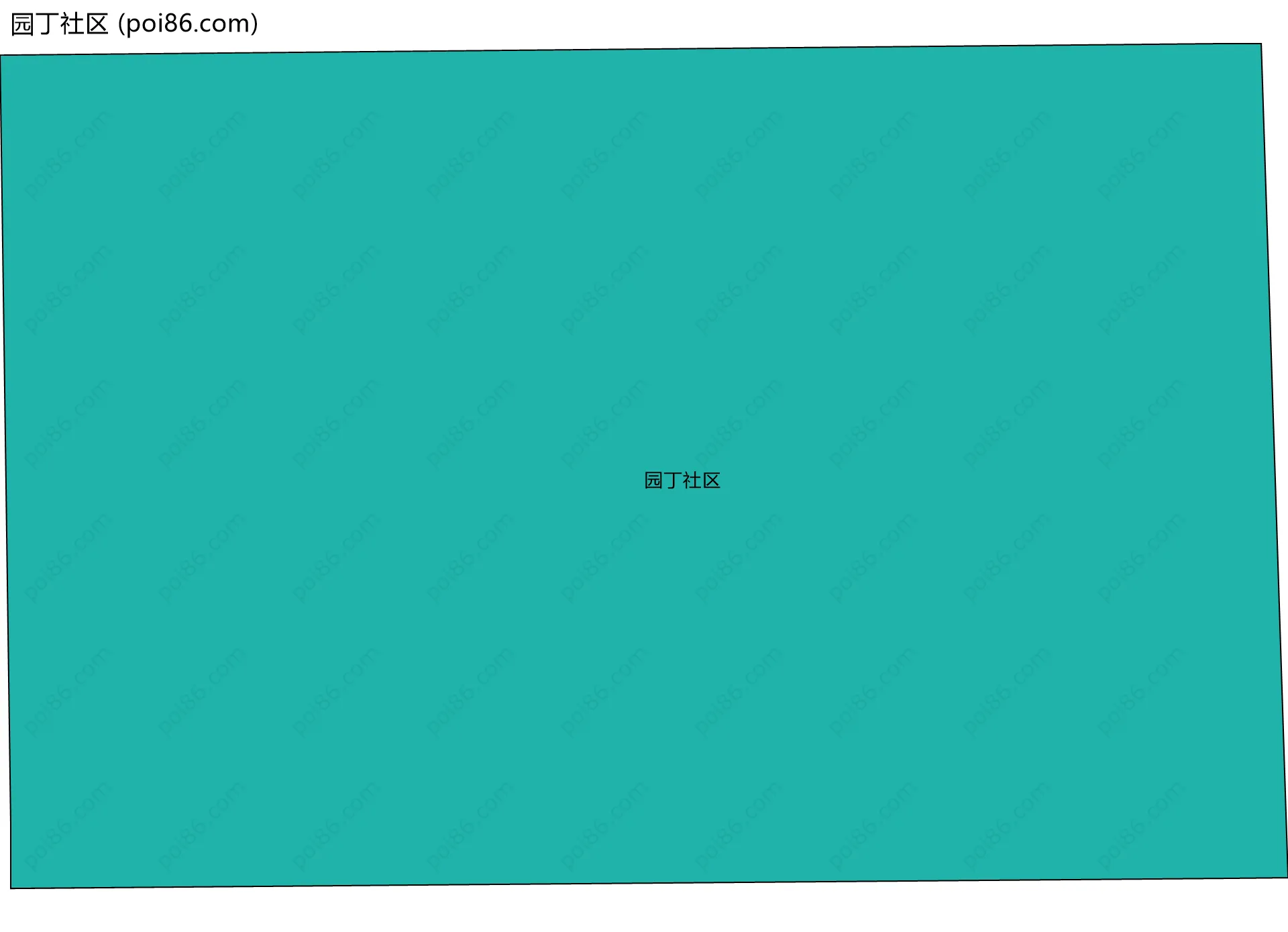 园丁社区边界地图