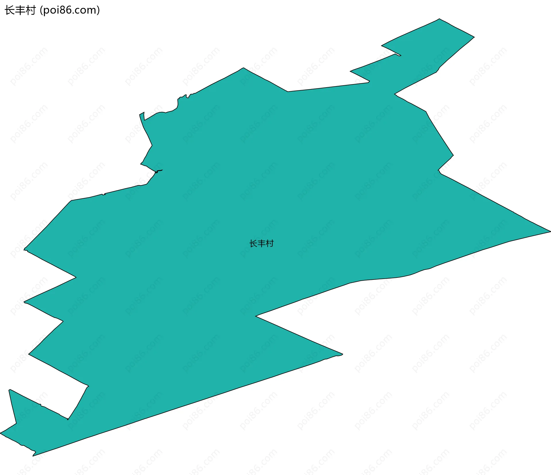 长丰村边界地图