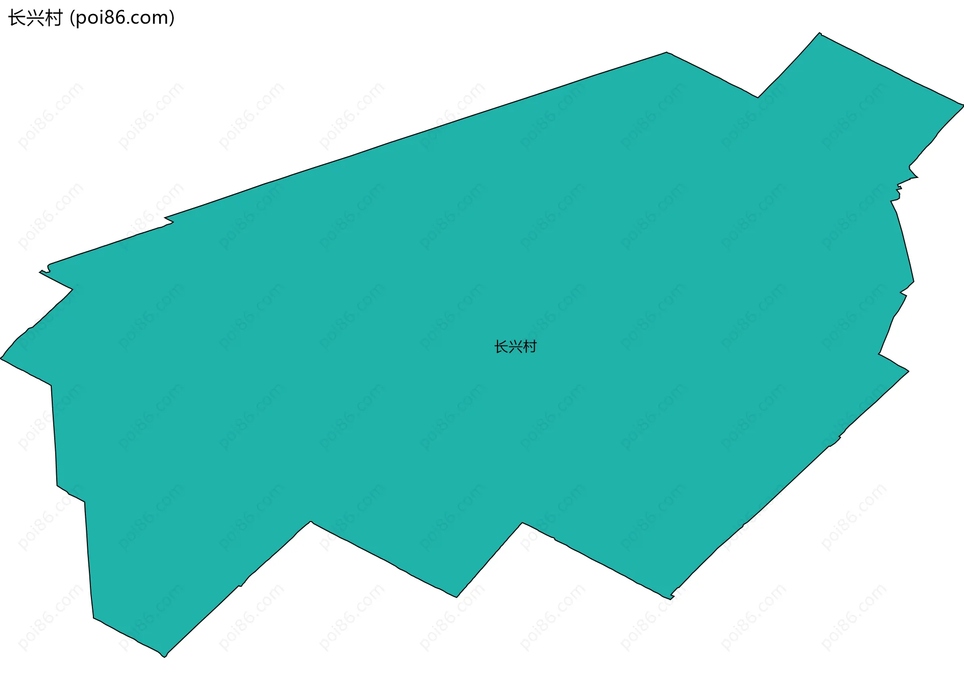 长兴村边界地图