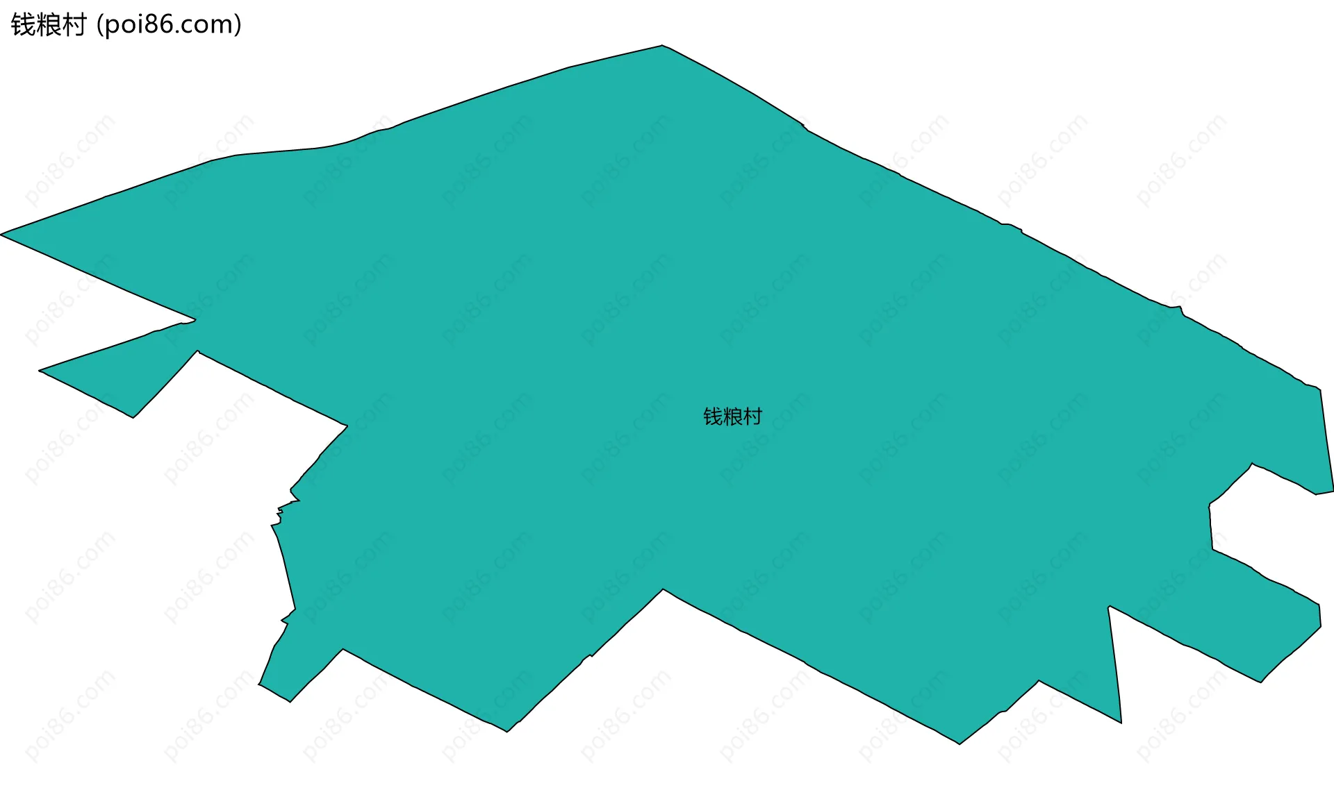 钱粮村边界地图