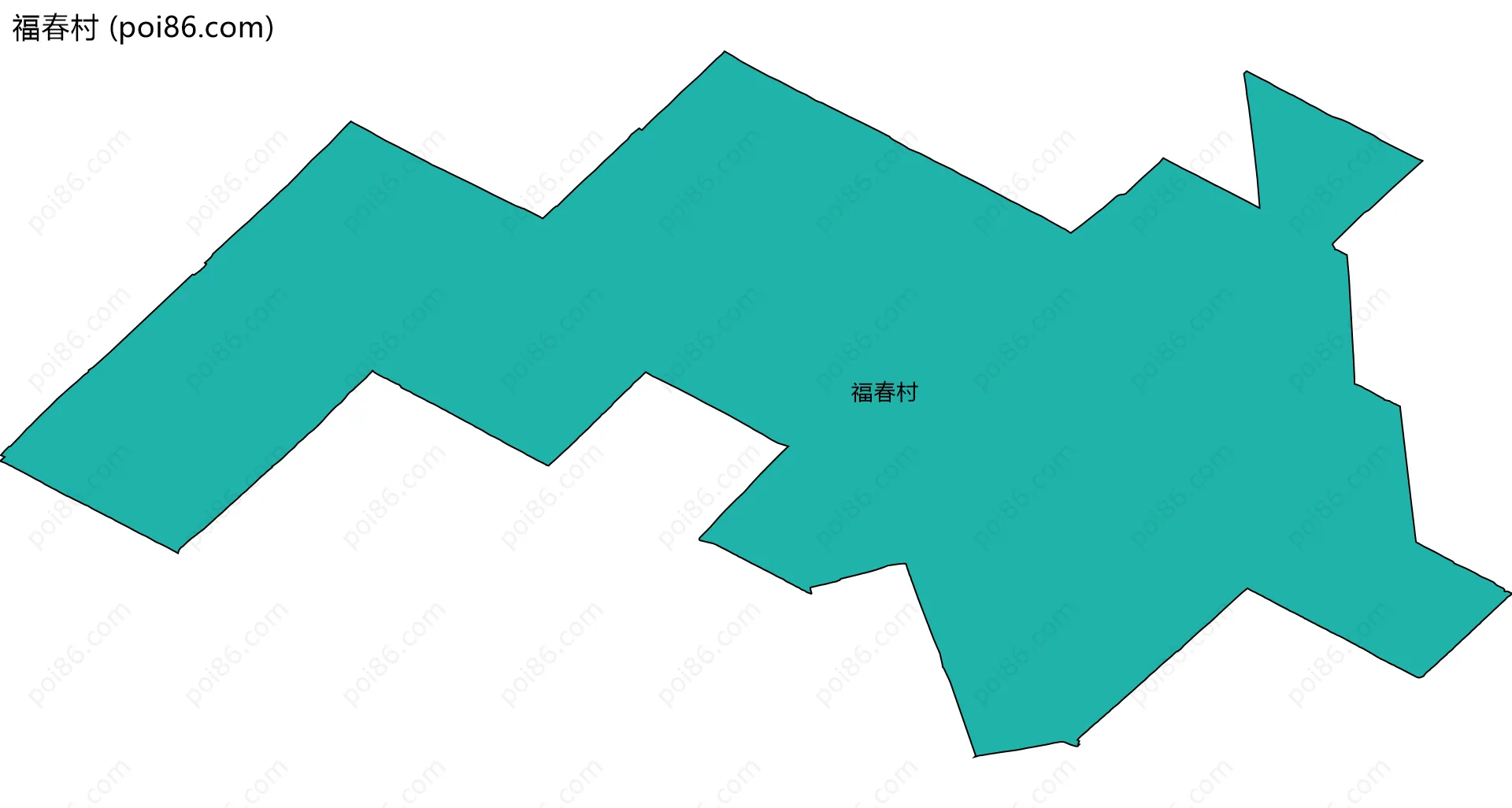 福春村边界地图