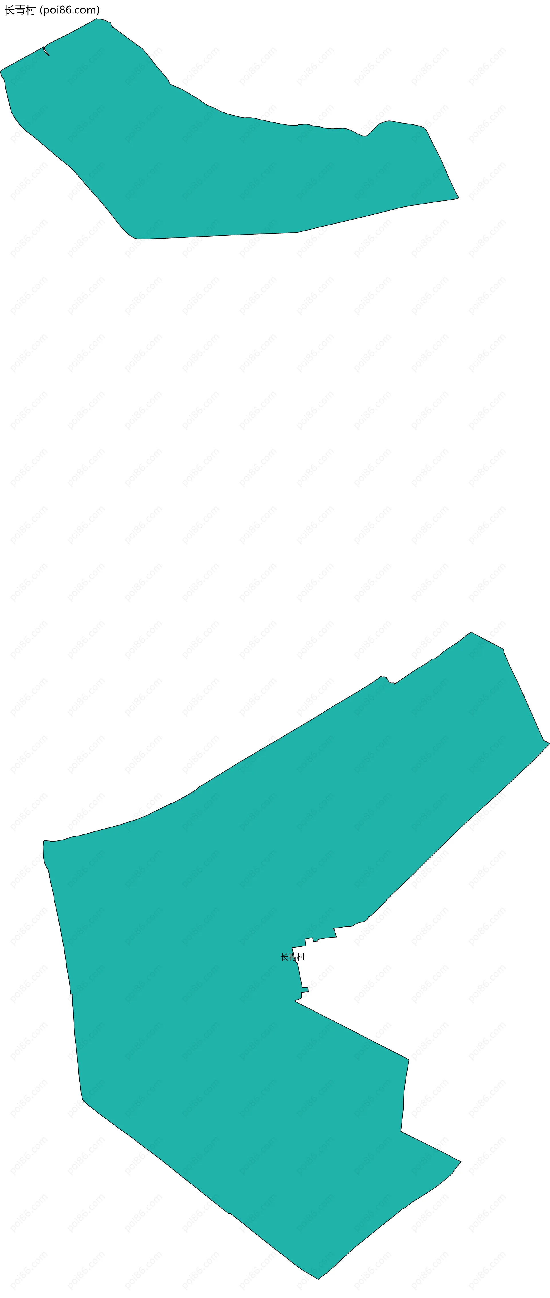 长青村边界地图