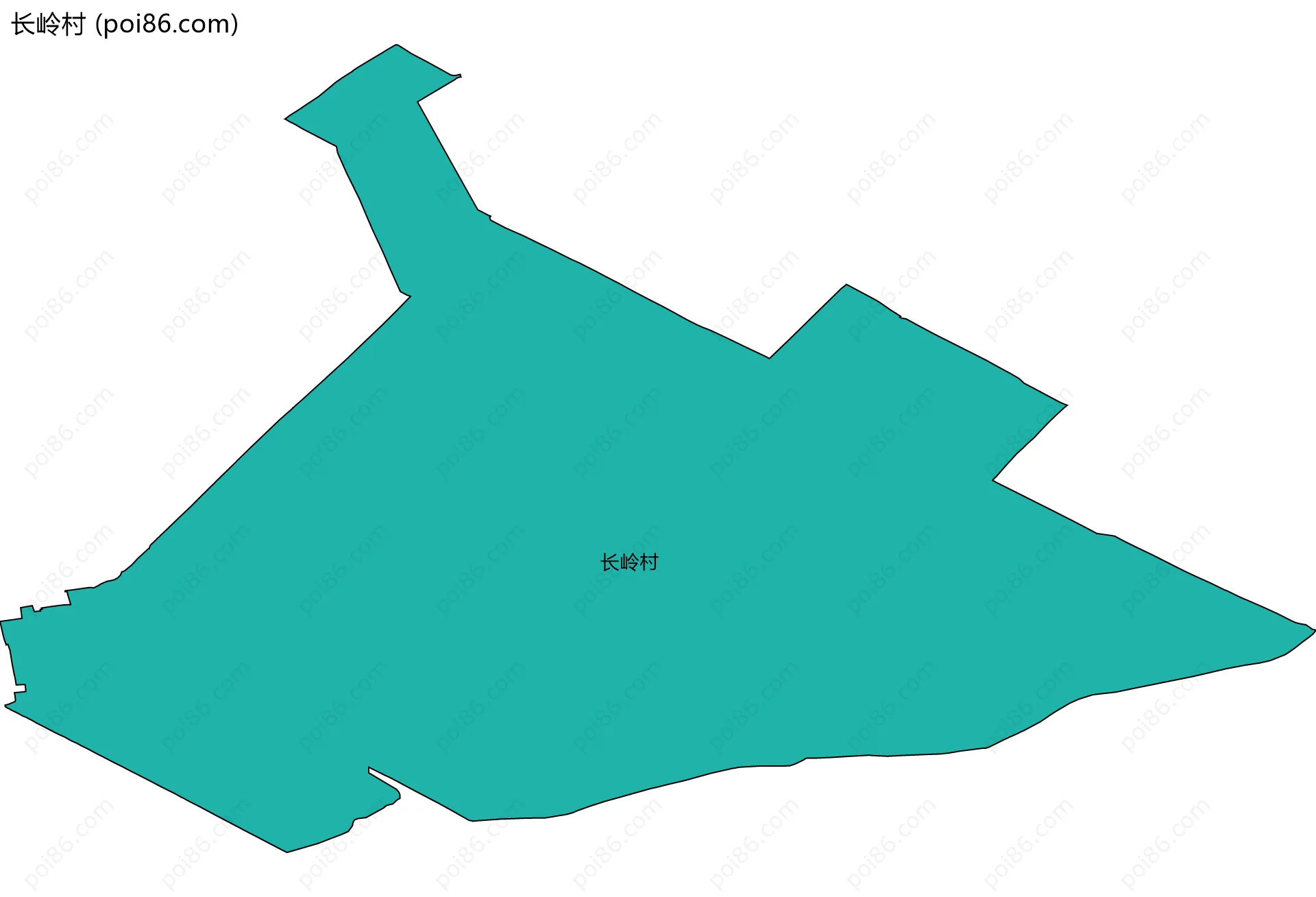 长岭村边界地图