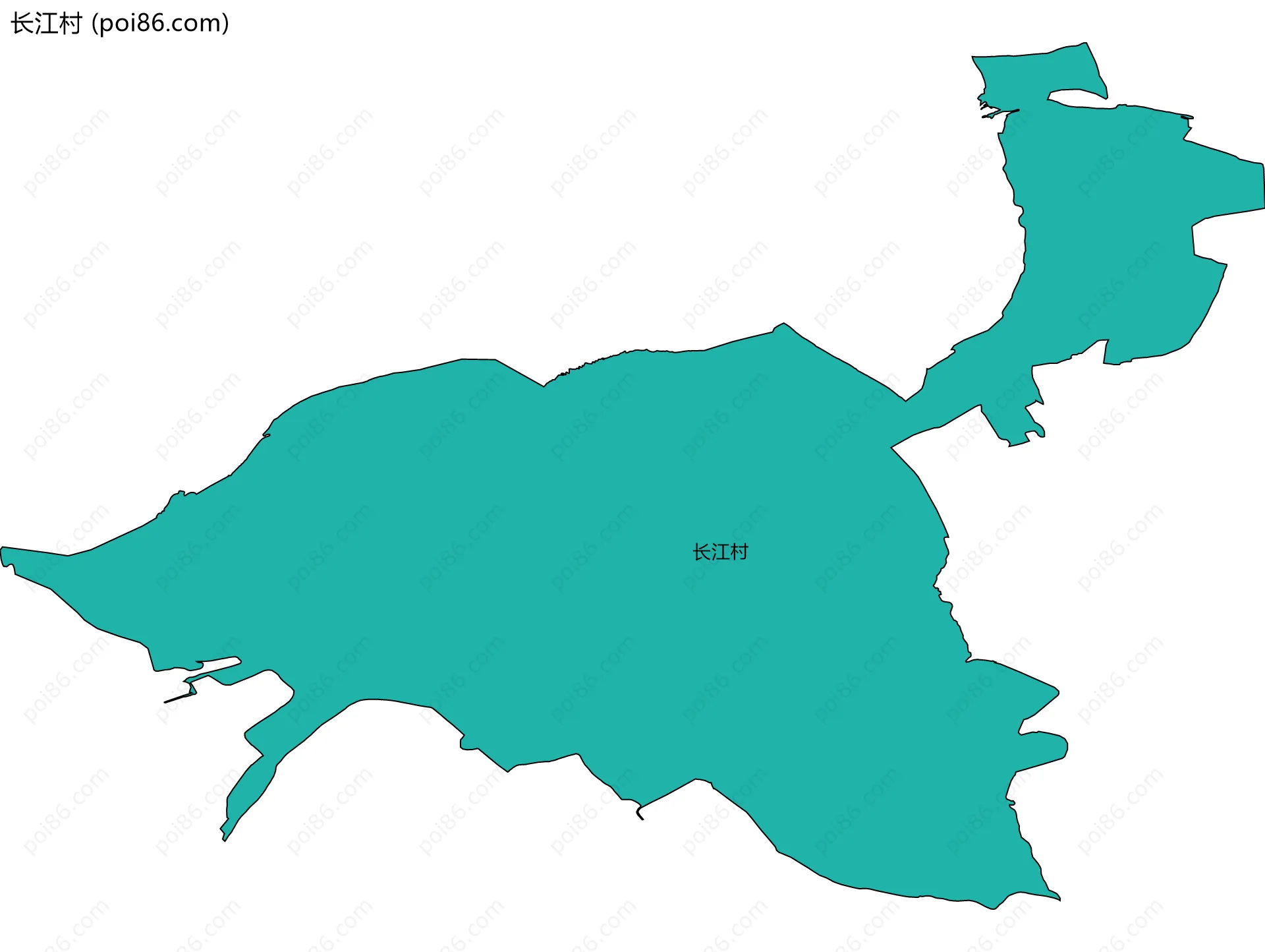 长江村边界地图