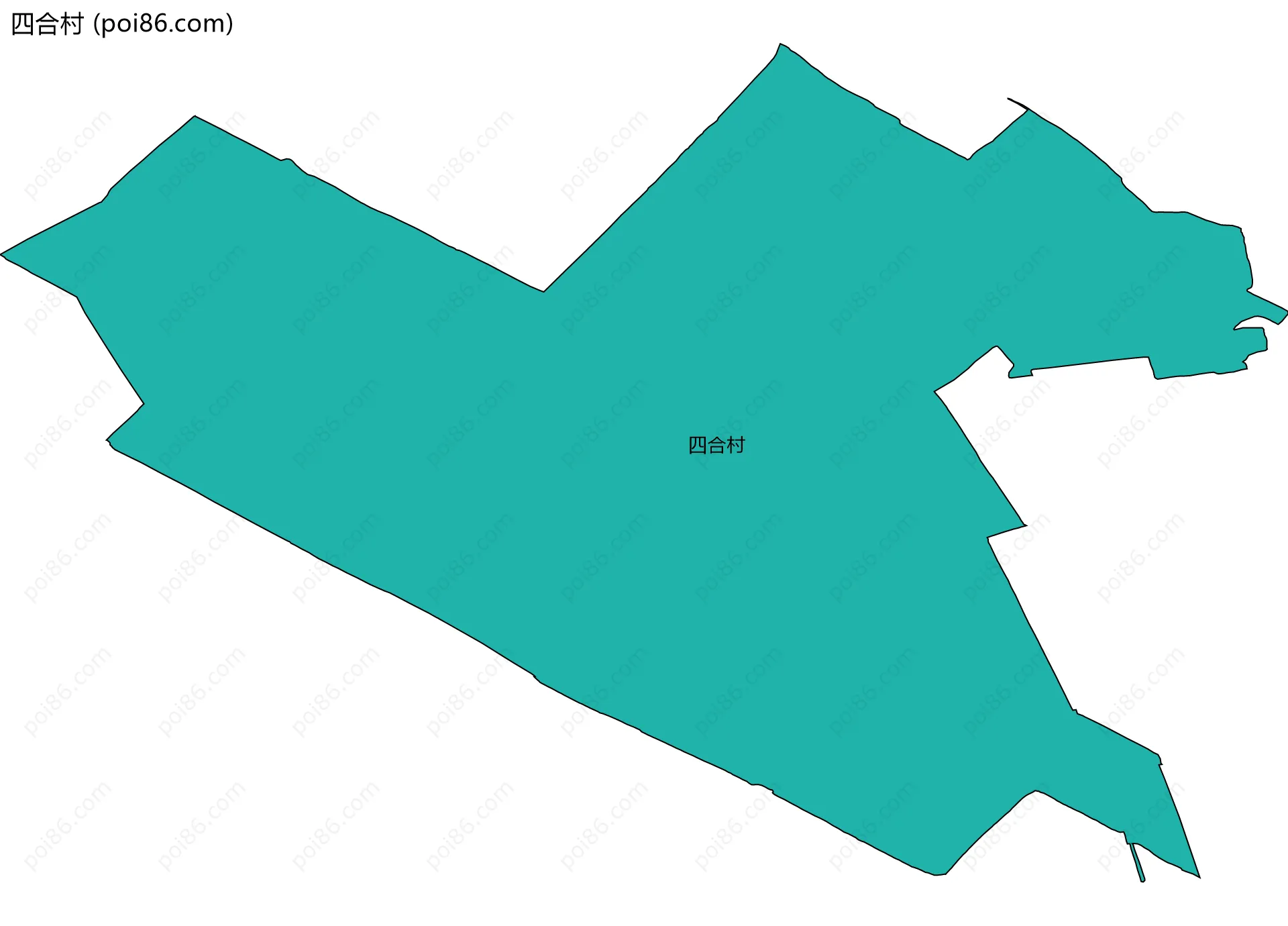 四合村边界地图