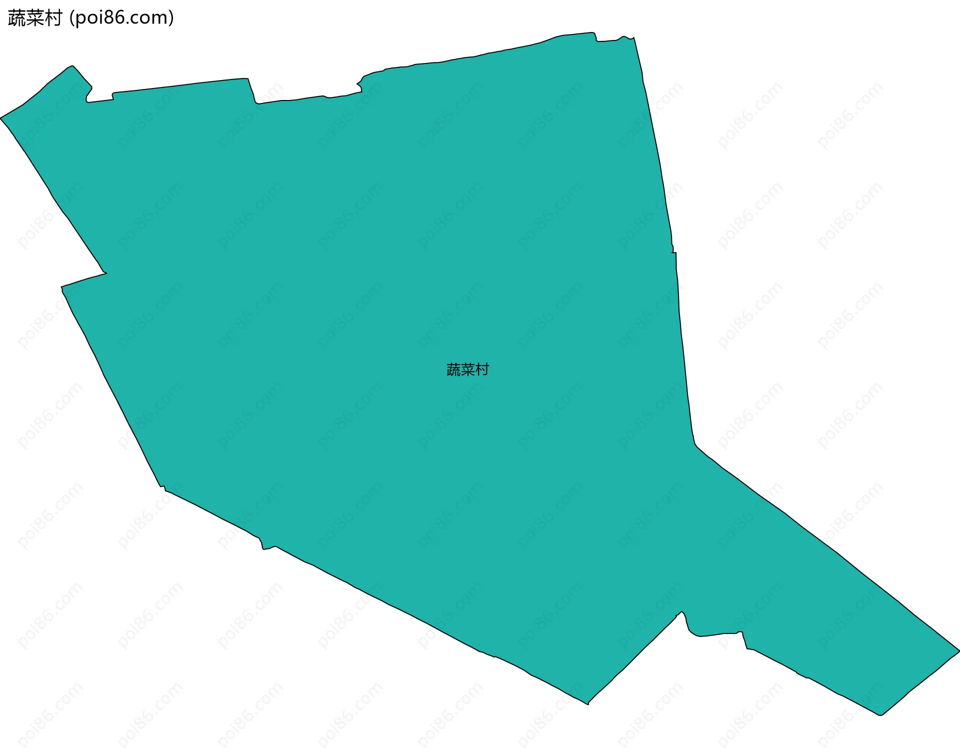 蔬菜村边界地图