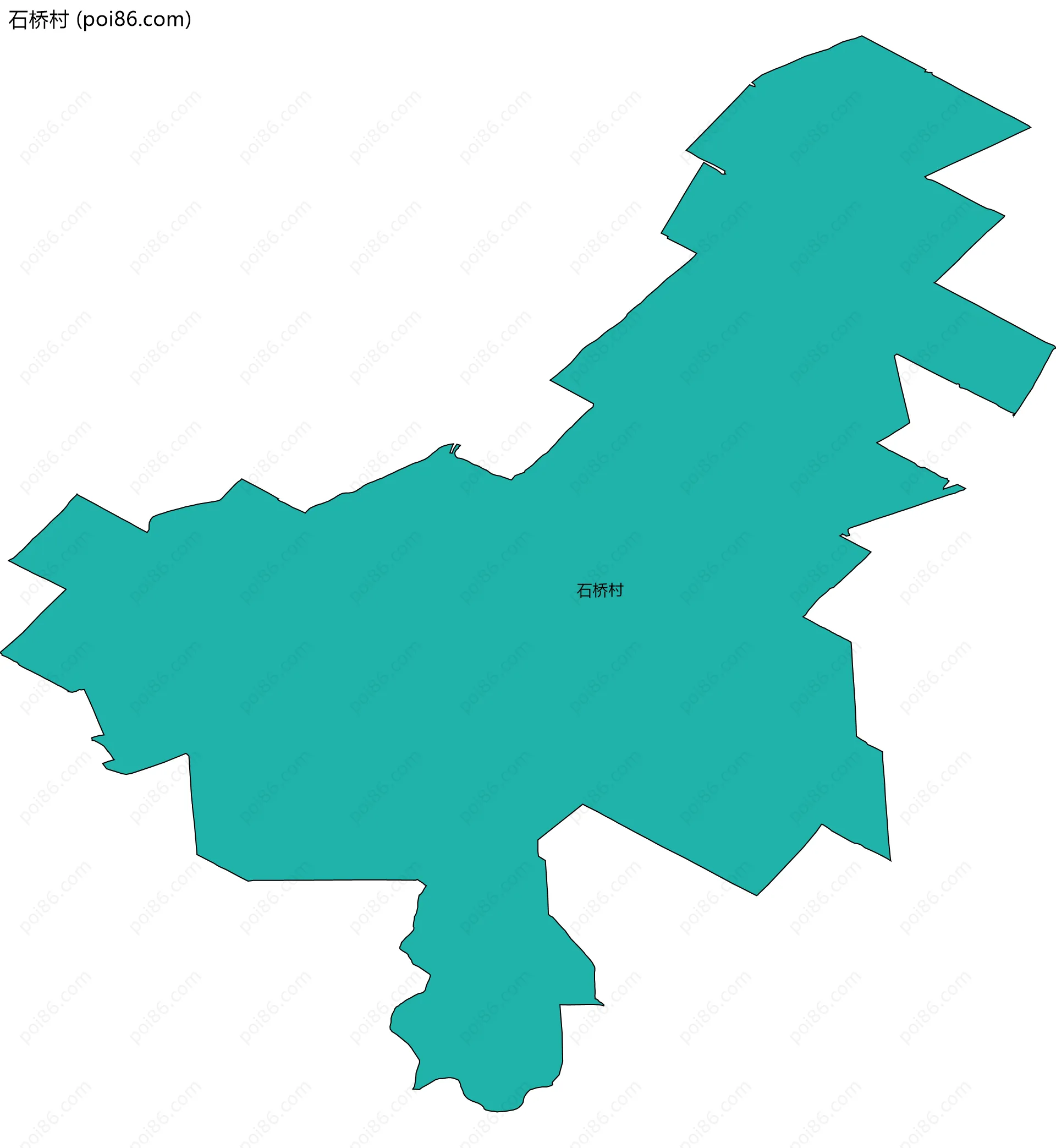 石桥村边界地图