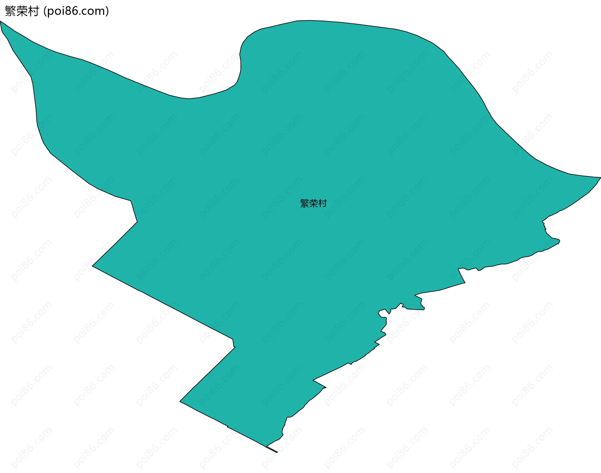 繁荣村边界地图