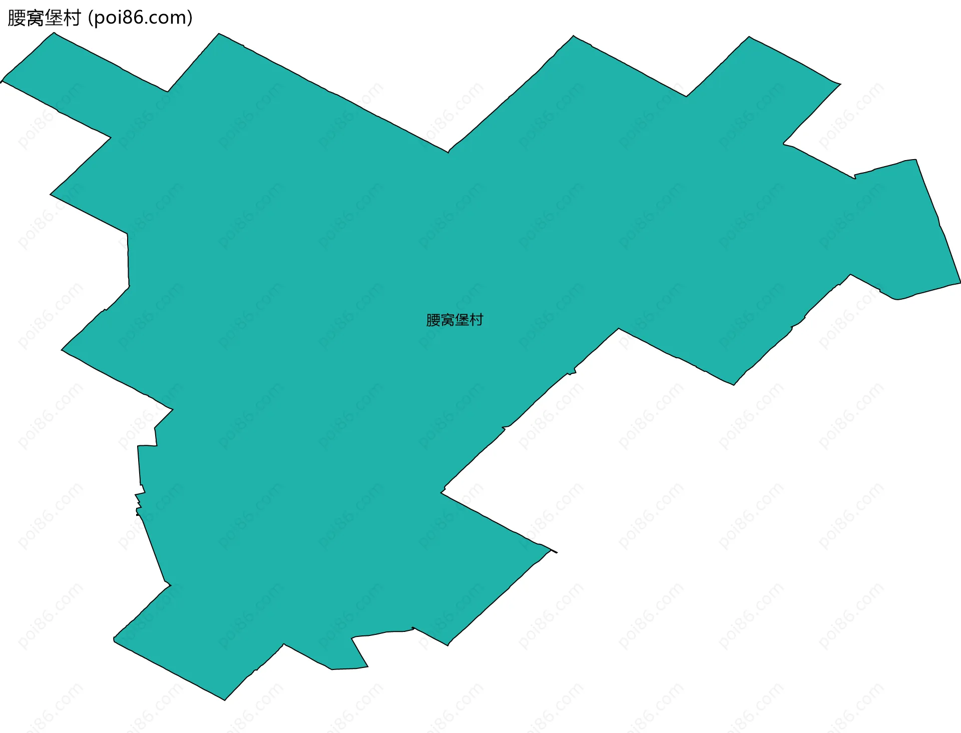 腰窝堡村边界地图