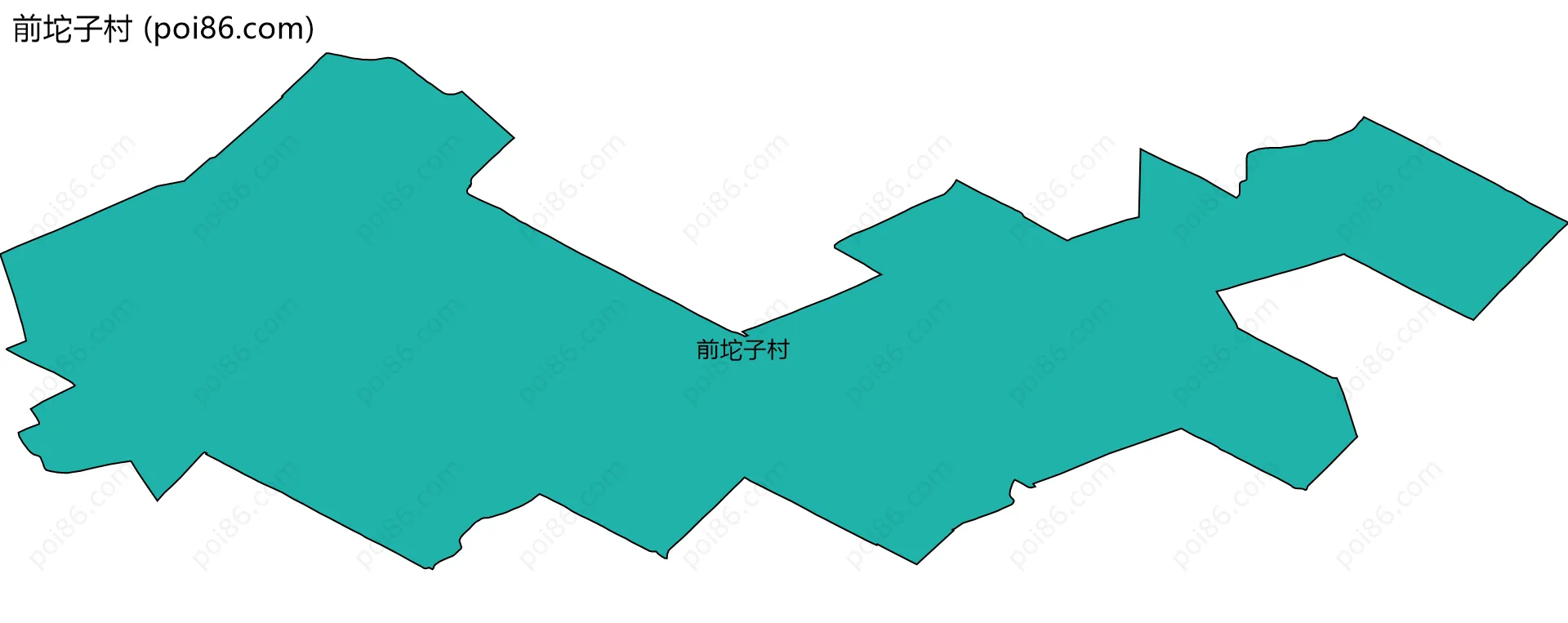 前坨子村边界地图