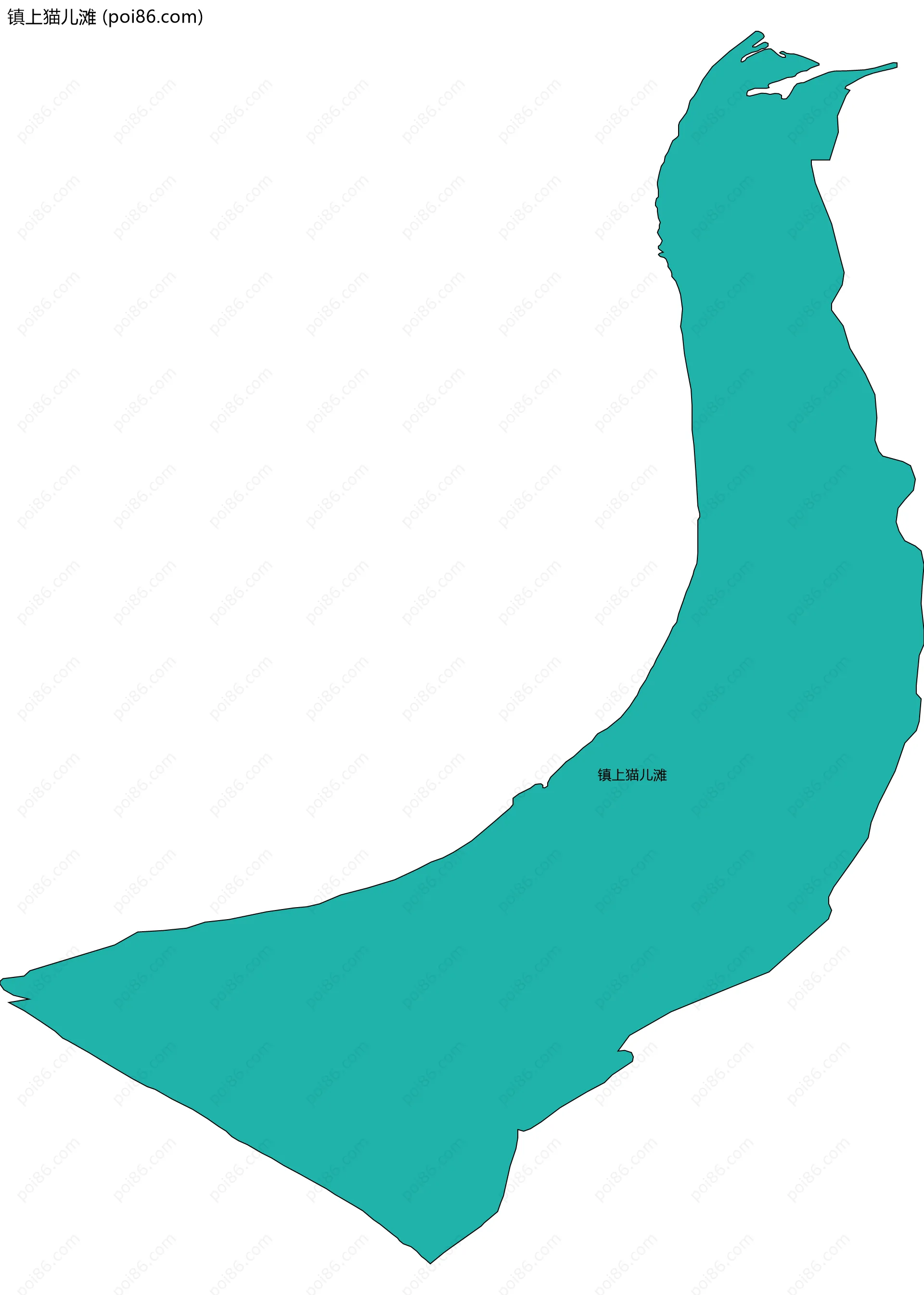 镇上猫儿滩边界地图