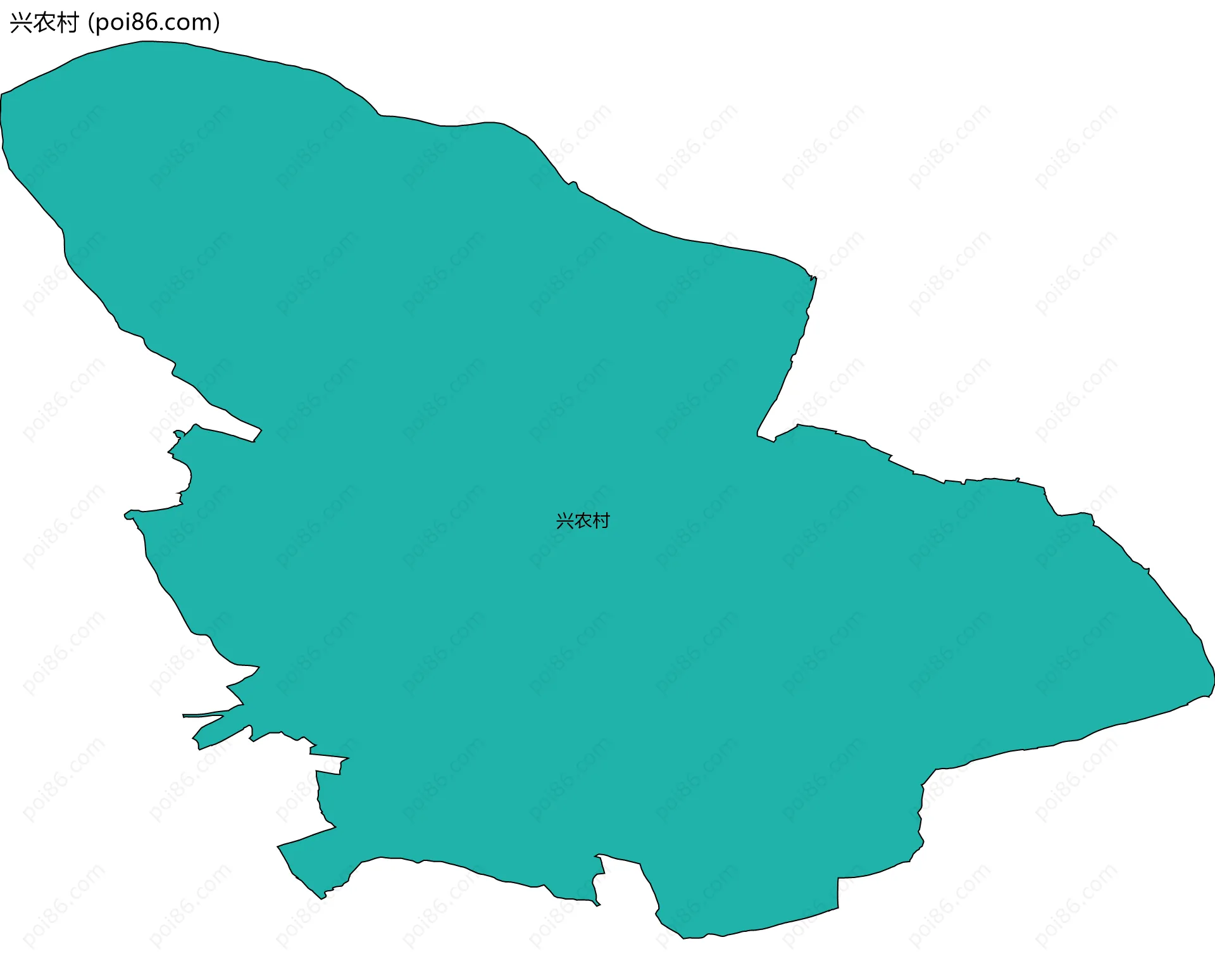 兴农村边界地图
