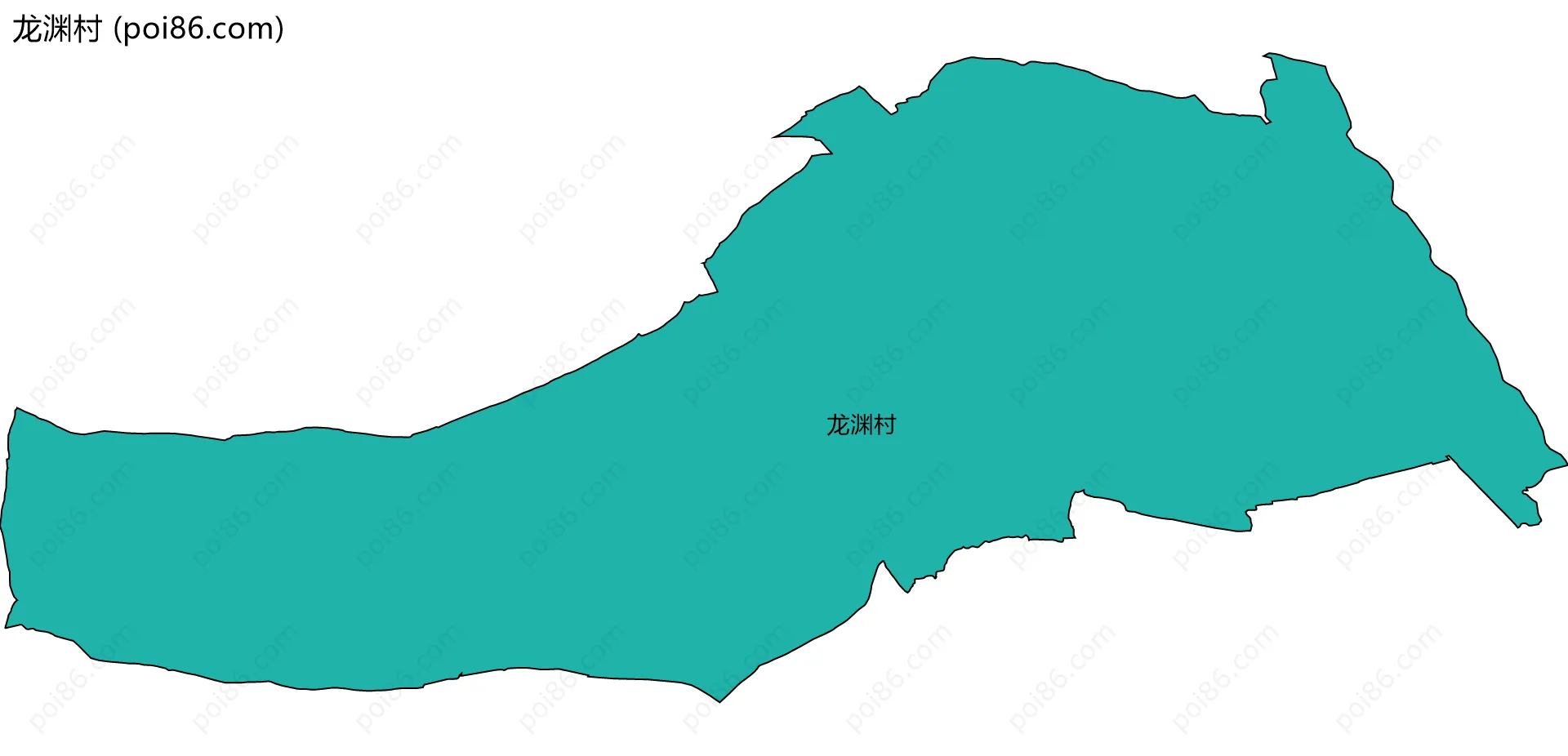 龙渊村边界地图
