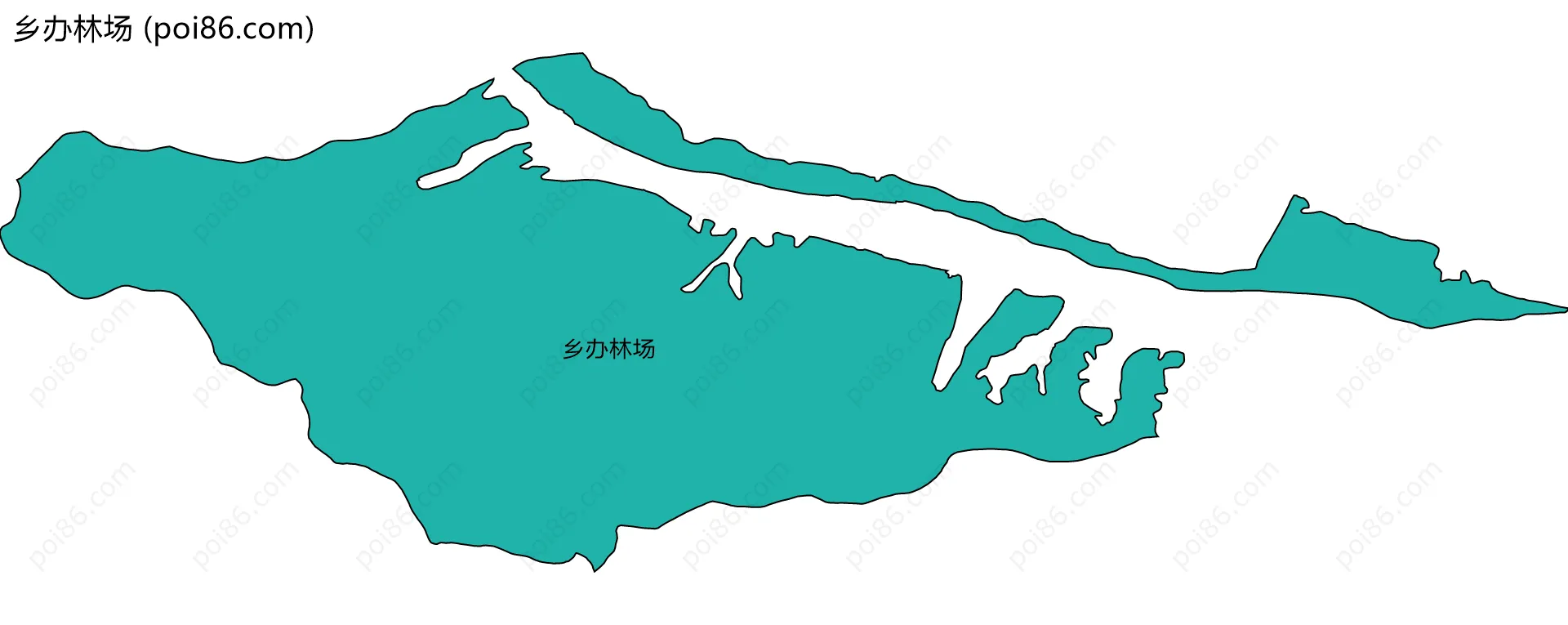 乡办林场边界地图