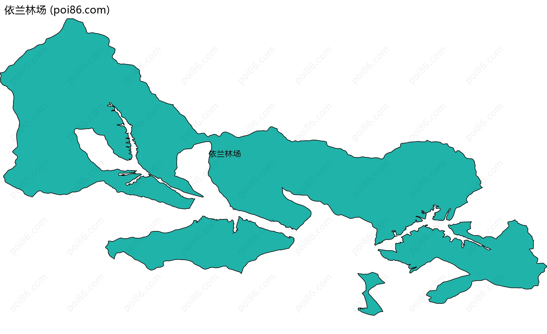 依兰林场边界地图