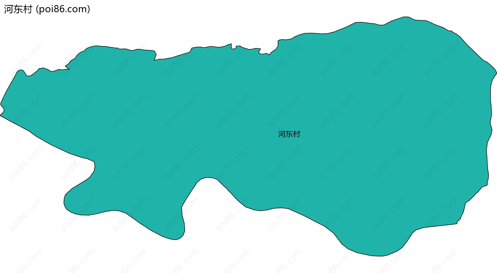 河东村边界地图