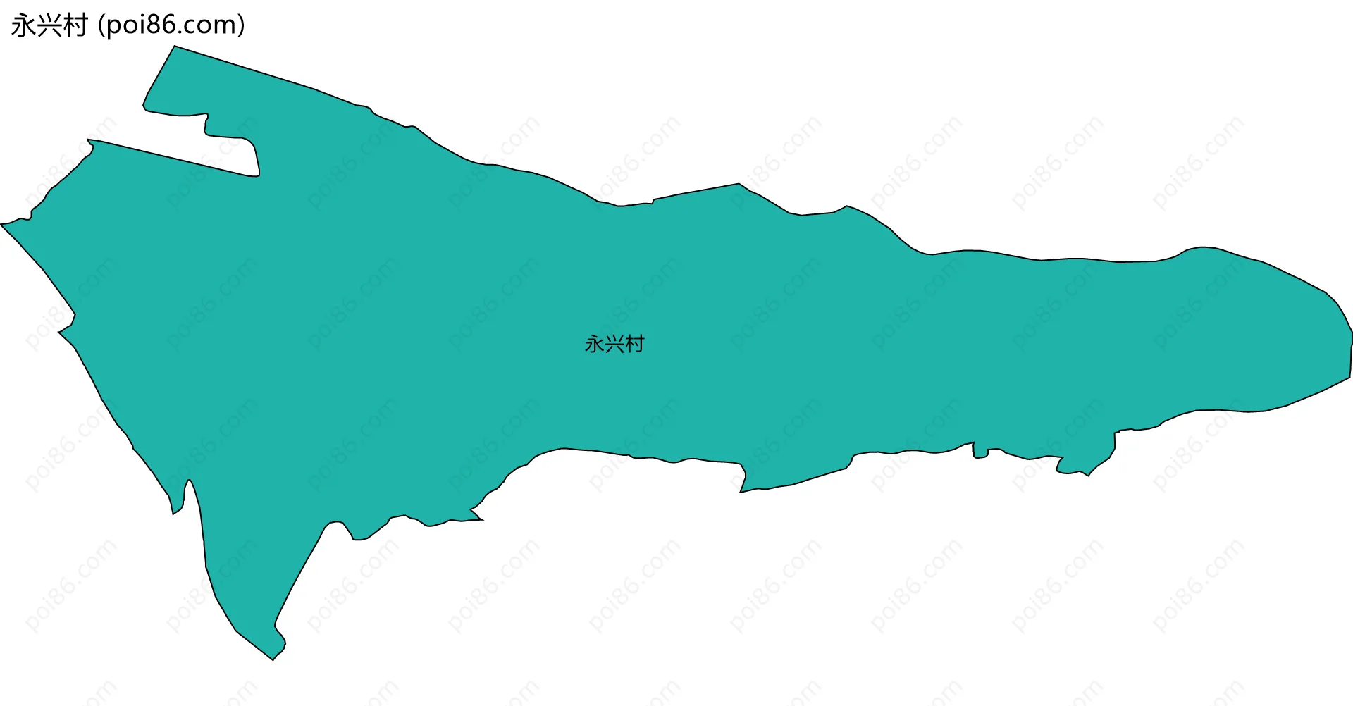 永兴村边界地图
