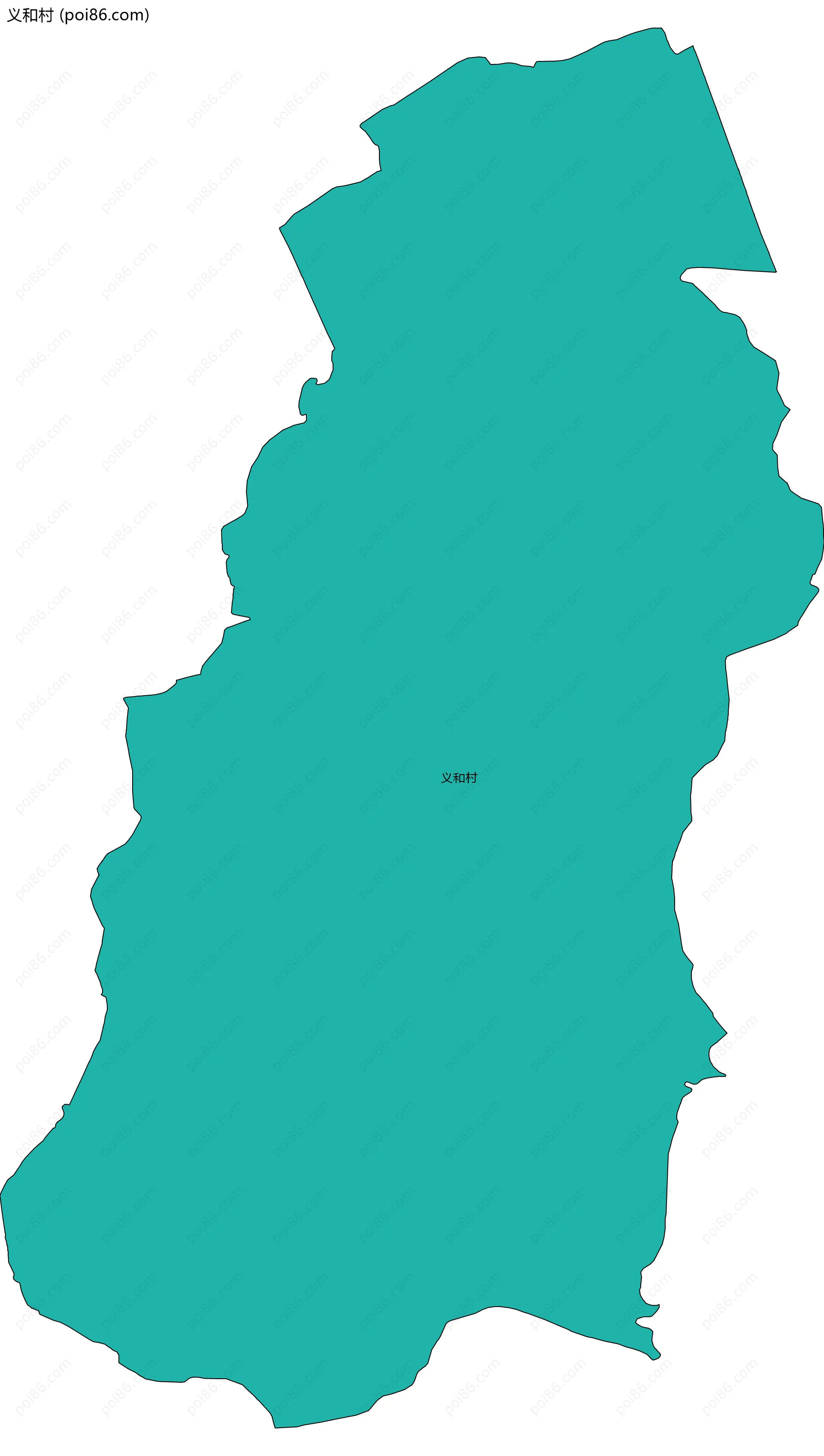 义和村边界地图