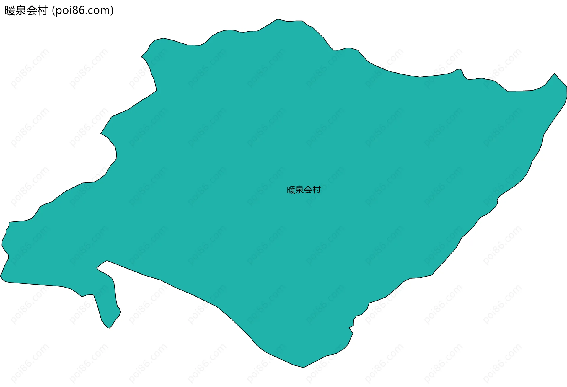 暖泉会村边界地图