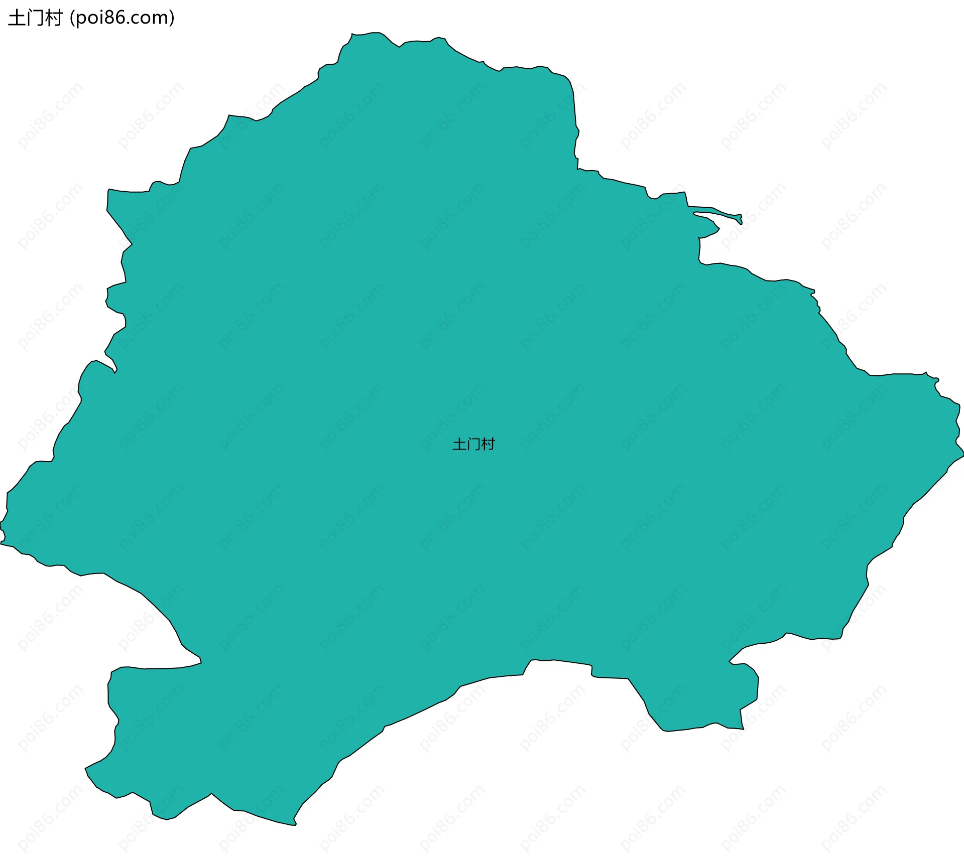 土门村边界地图