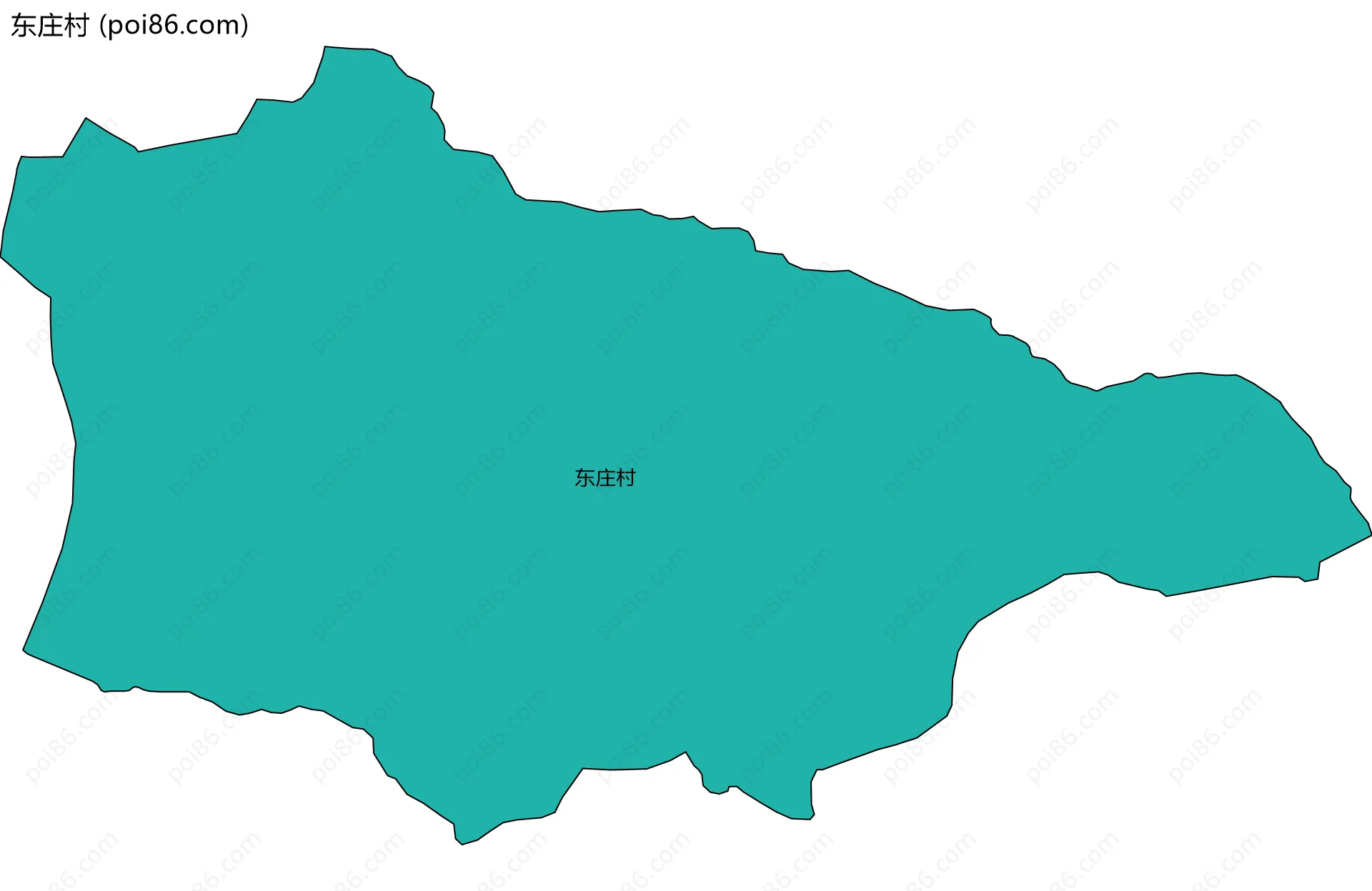 东庄村边界地图