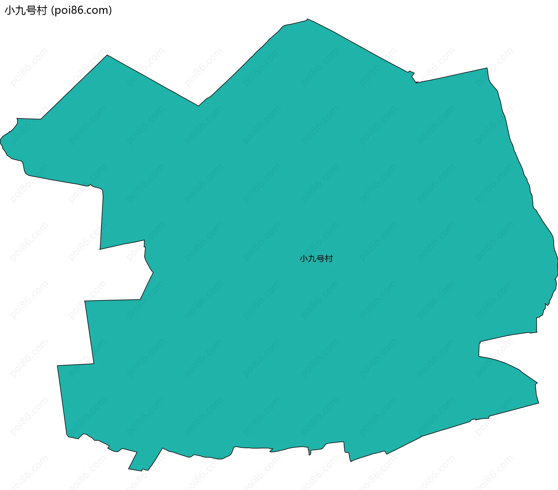 小九号村边界地图
