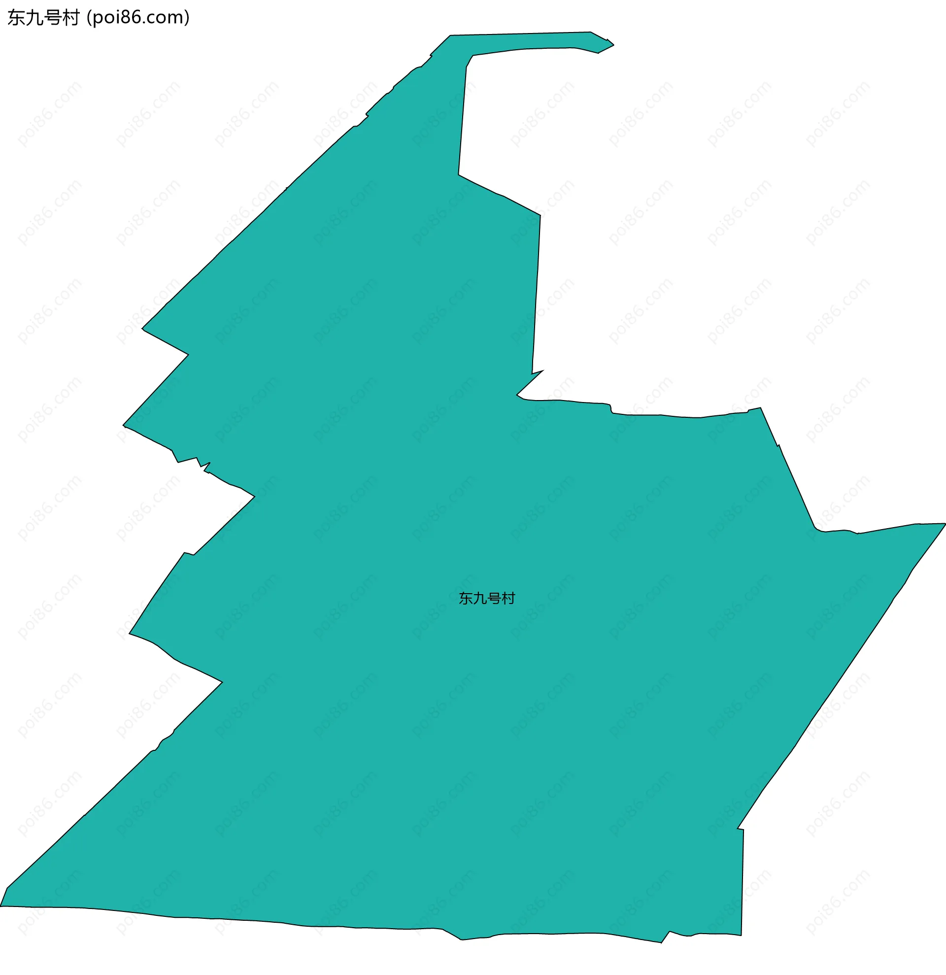 东九号村边界地图