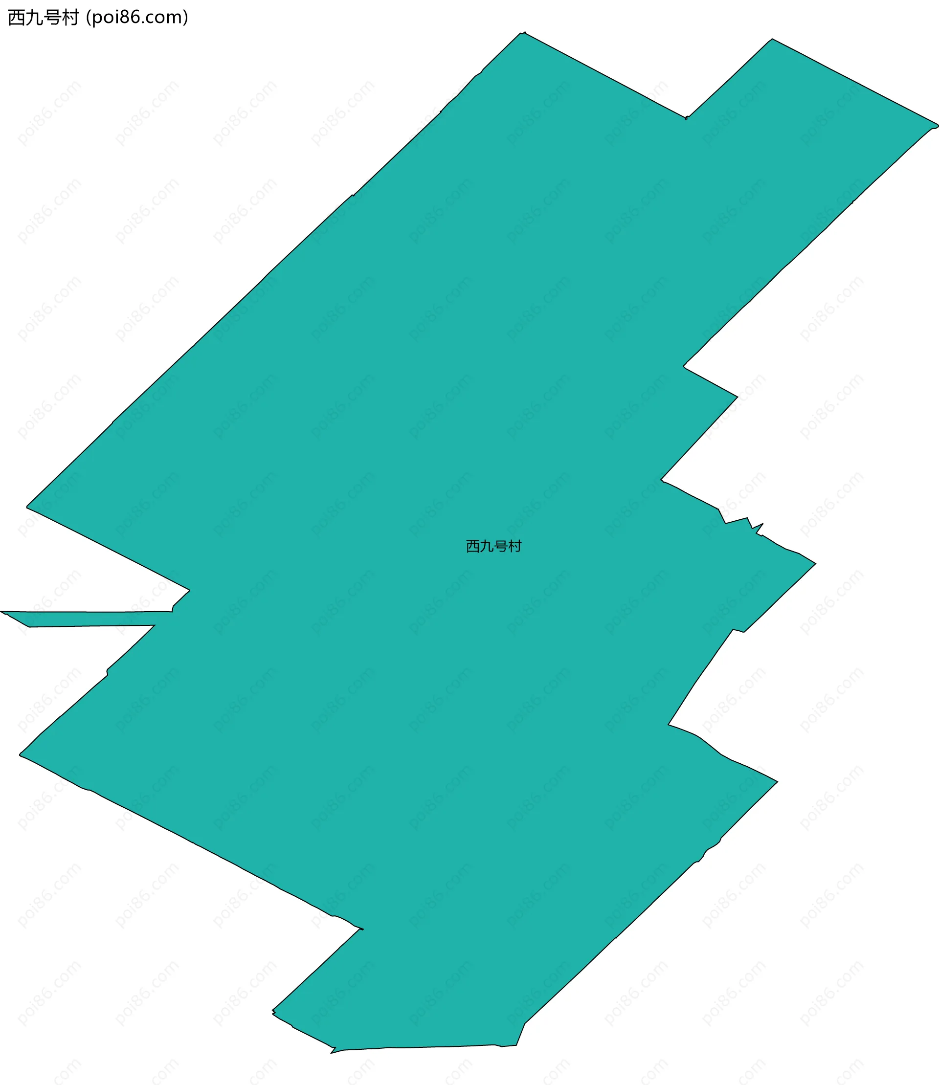 西九号村边界地图