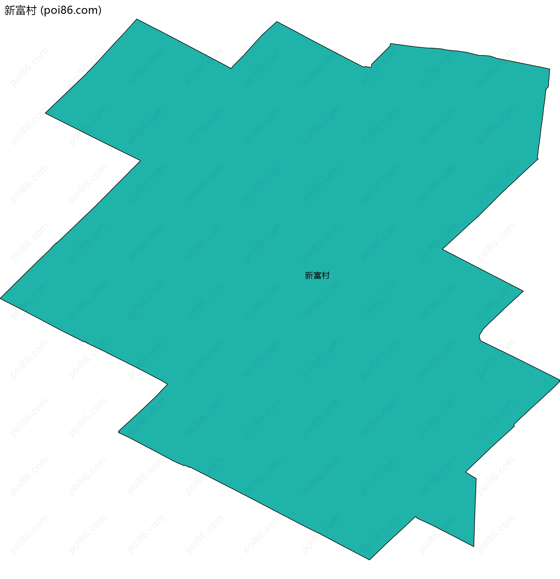 新富村边界地图