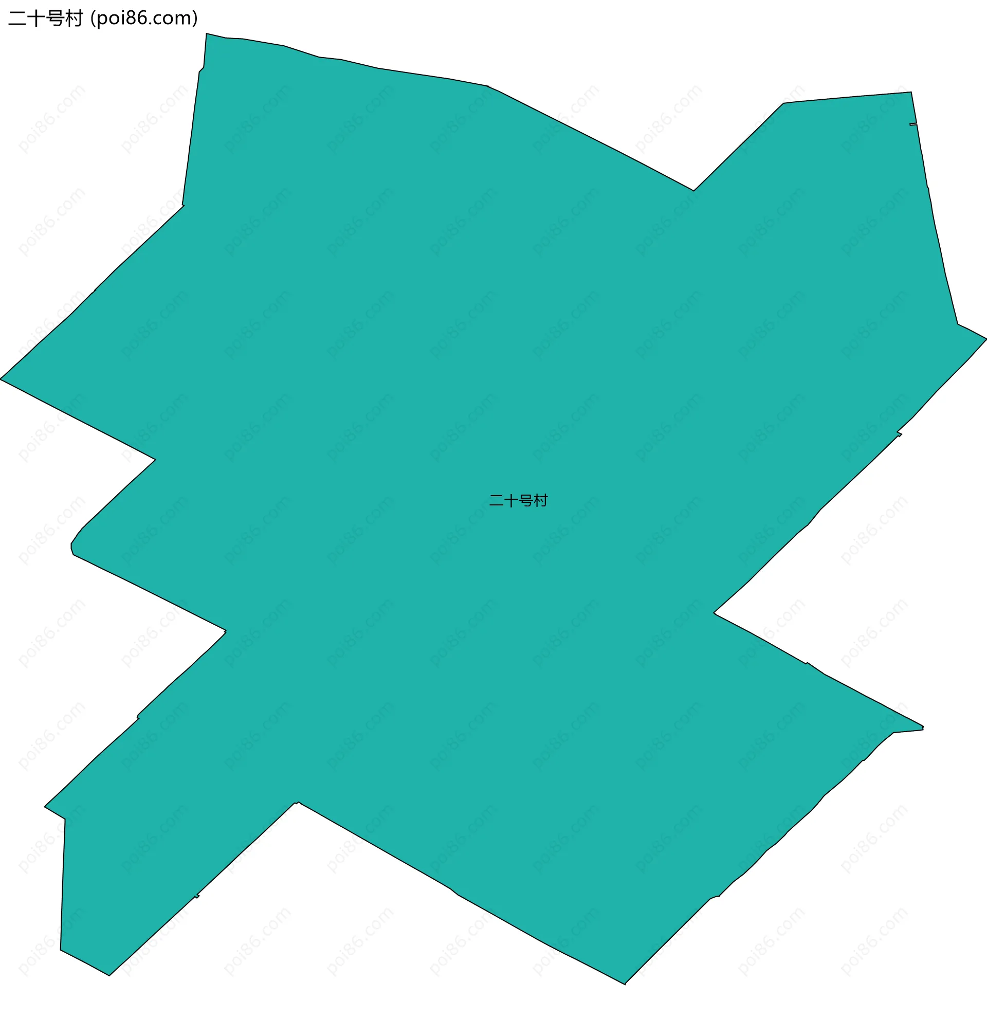 二十号村边界地图