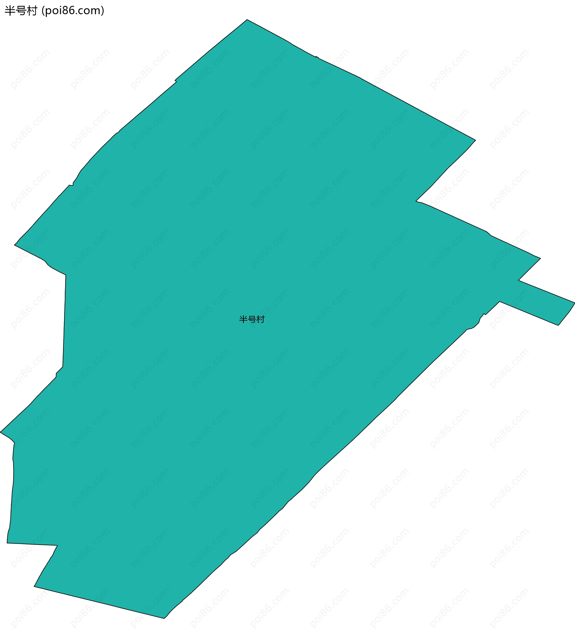 半号村边界地图