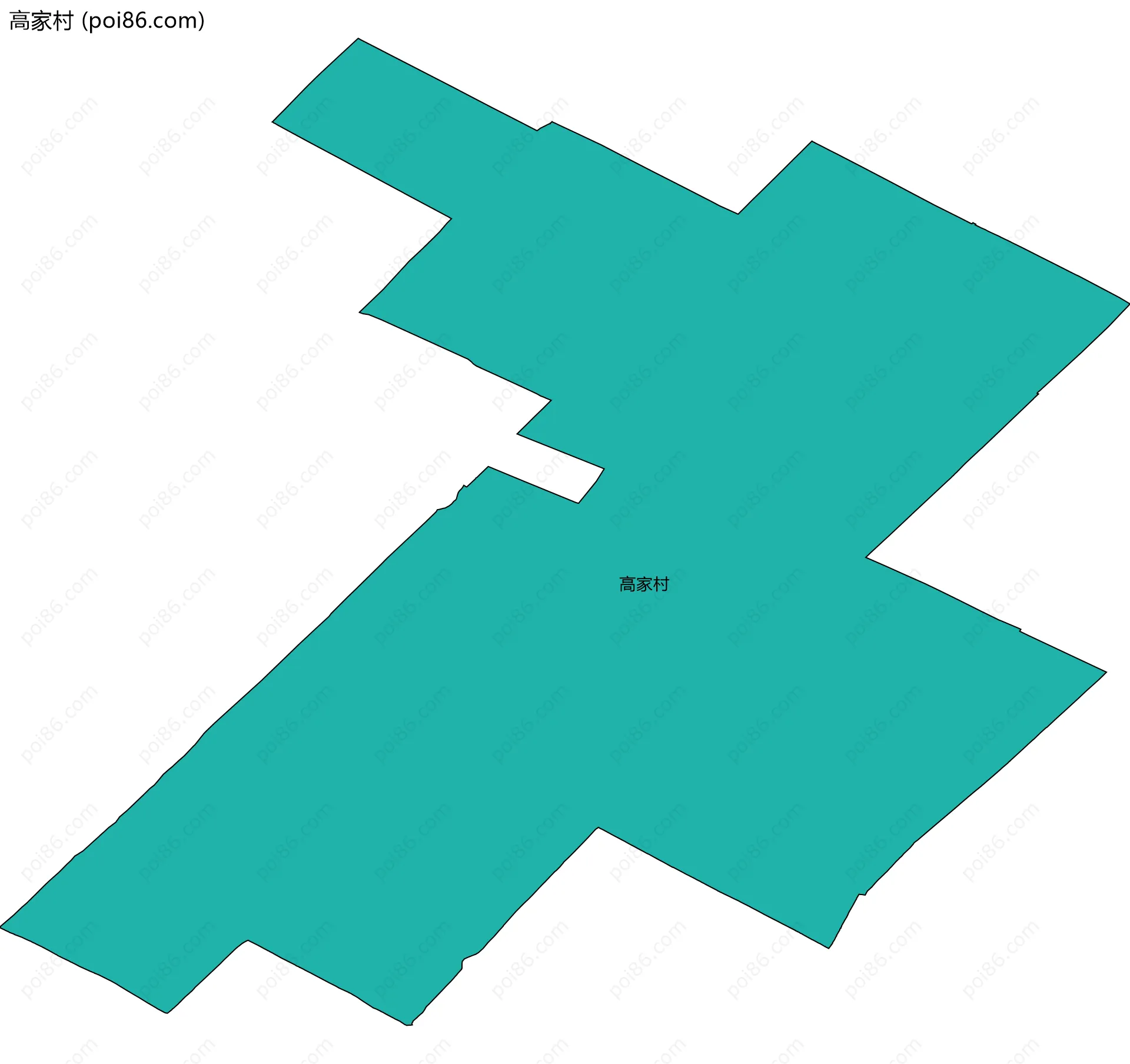 高家村边界地图