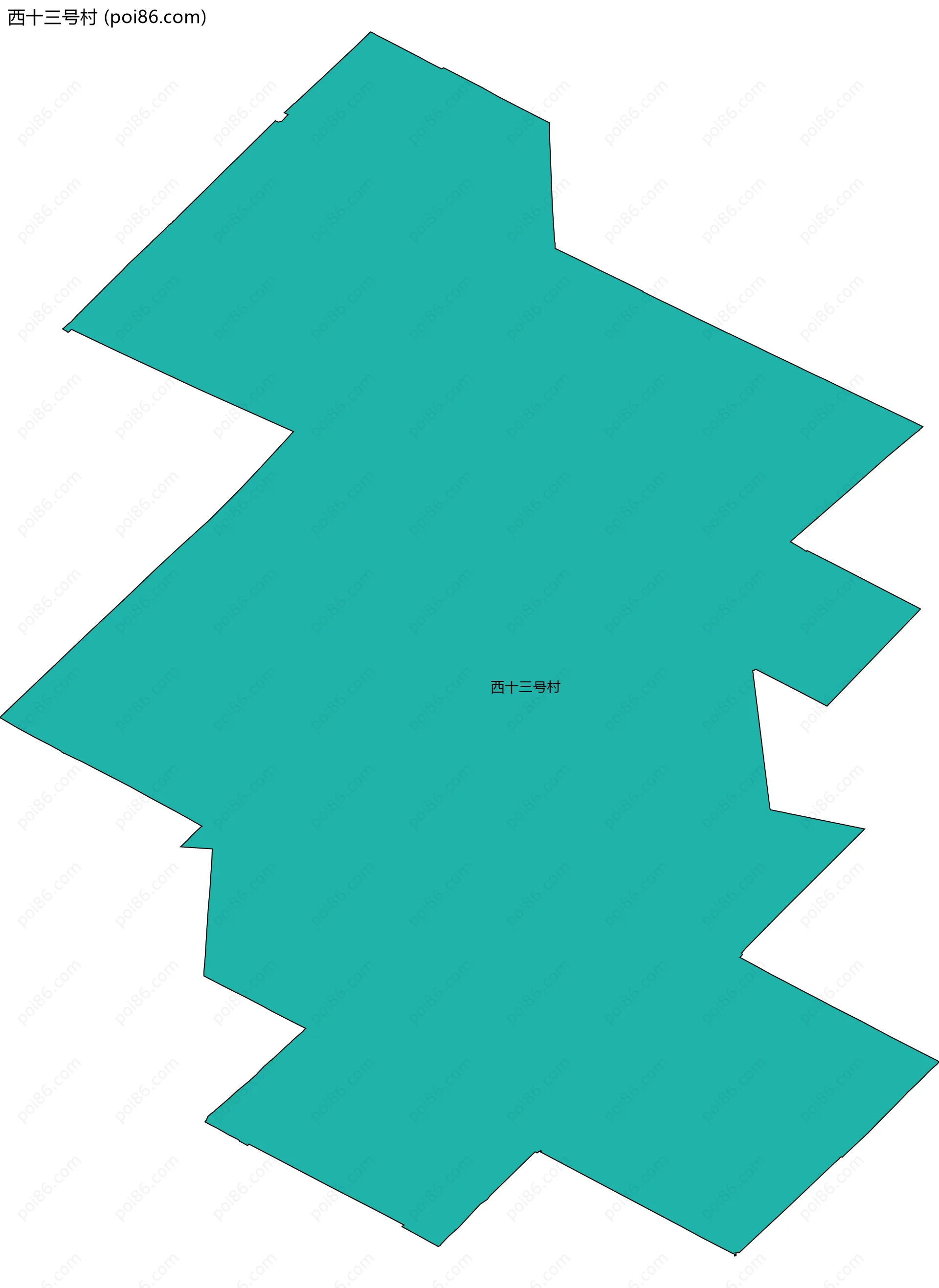 西十三号村边界地图