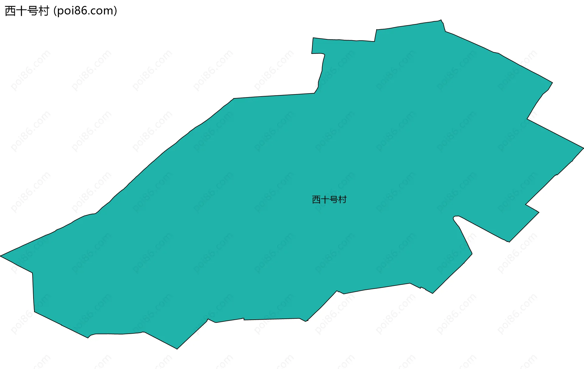 西十号村边界地图