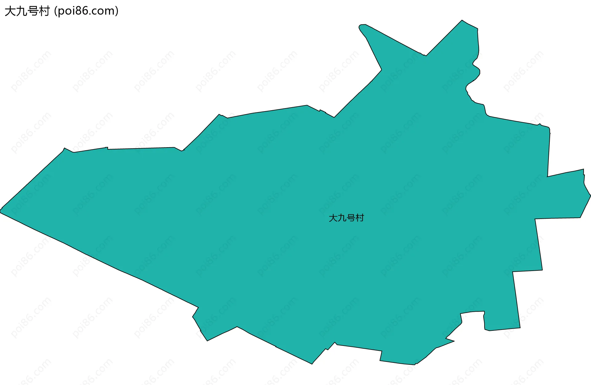 大九号村边界地图