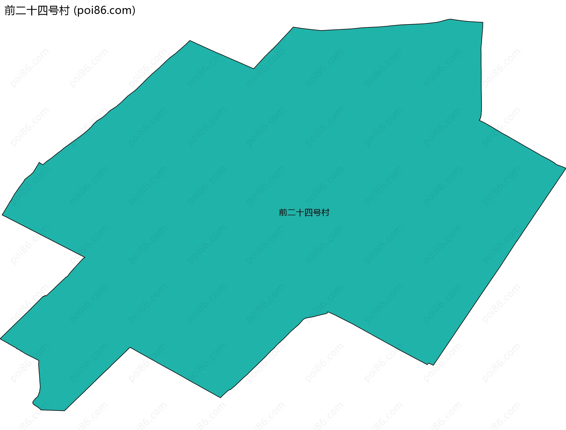 前二十四号村边界地图