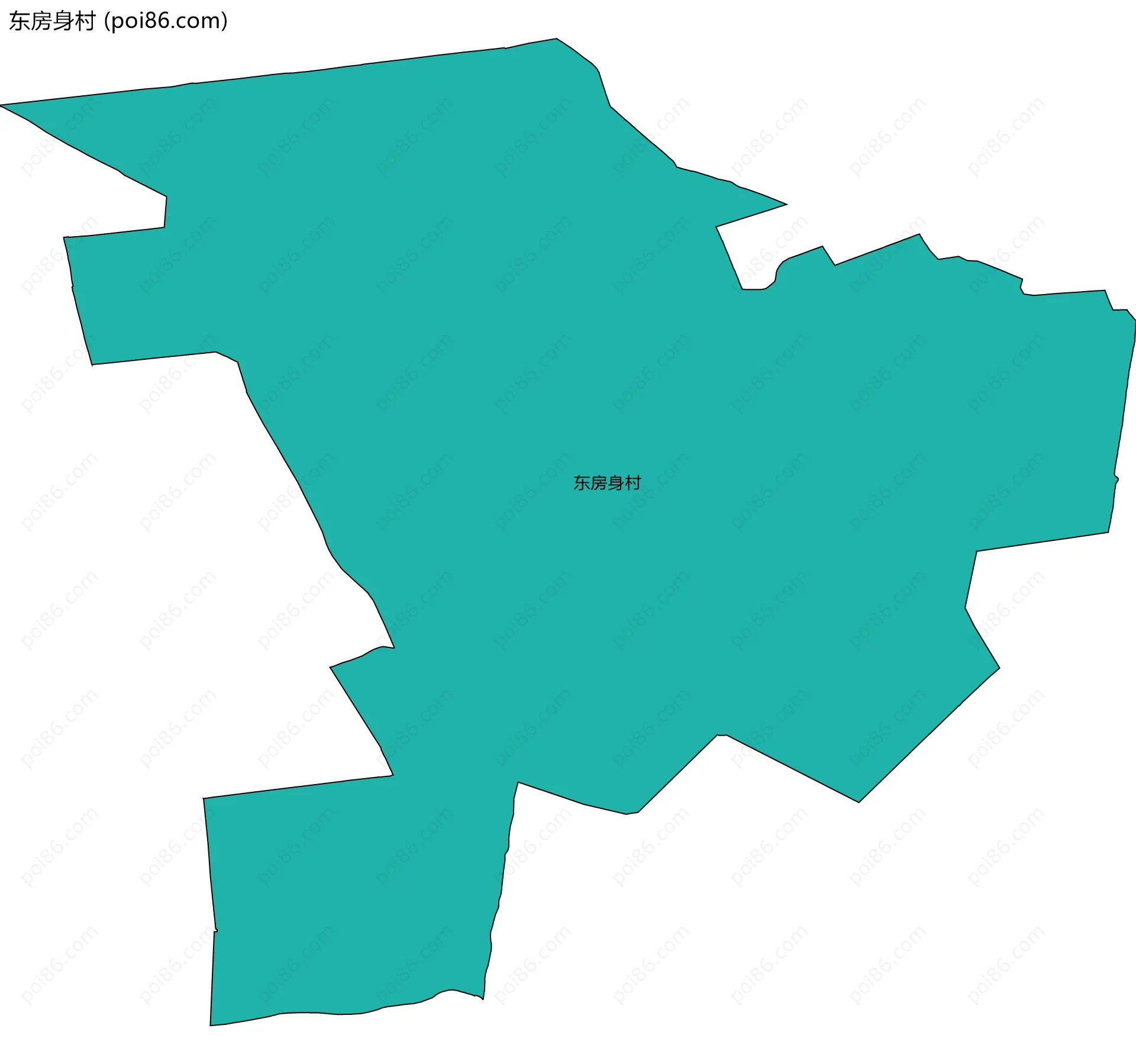 东房身村边界地图