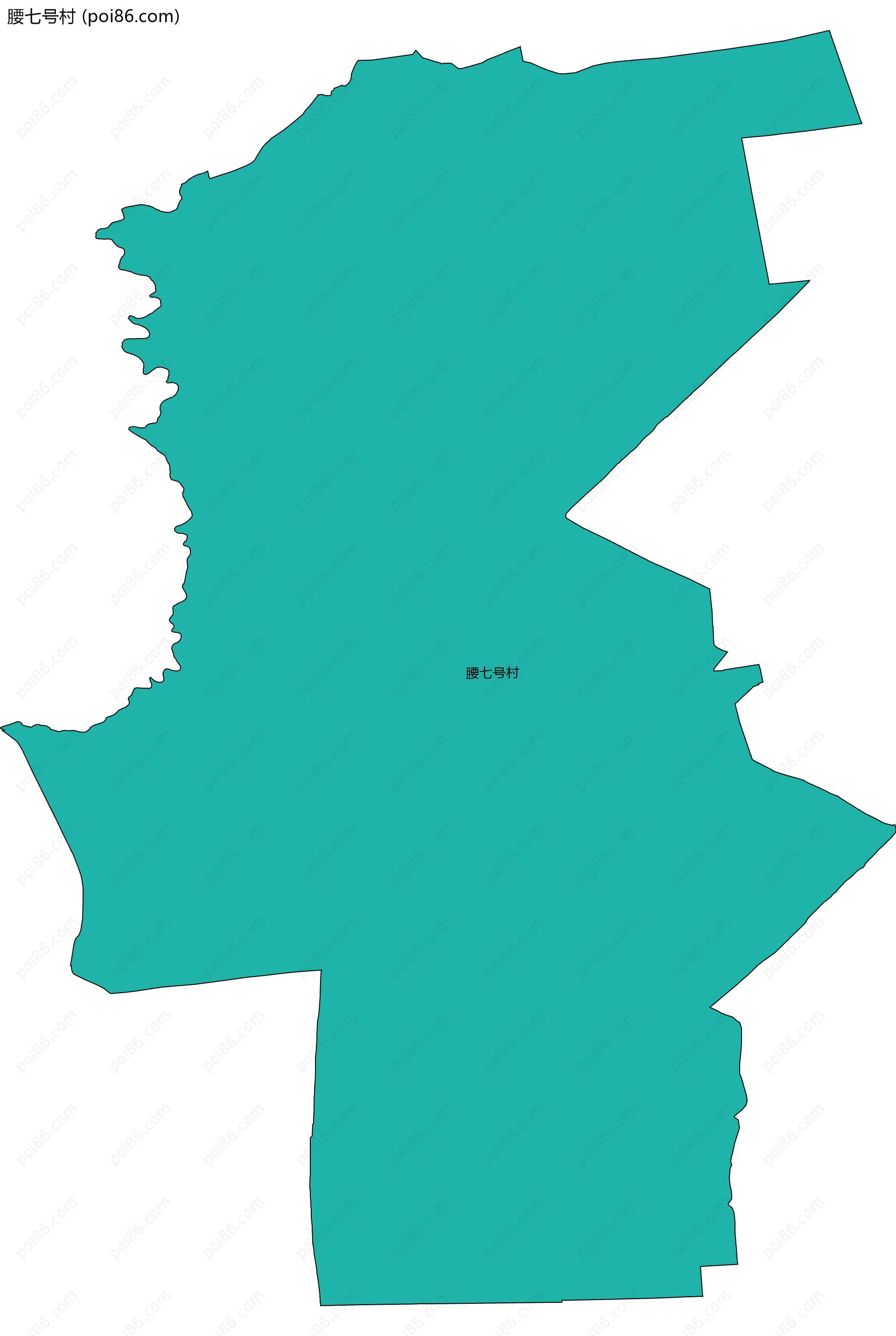 腰七号村边界地图