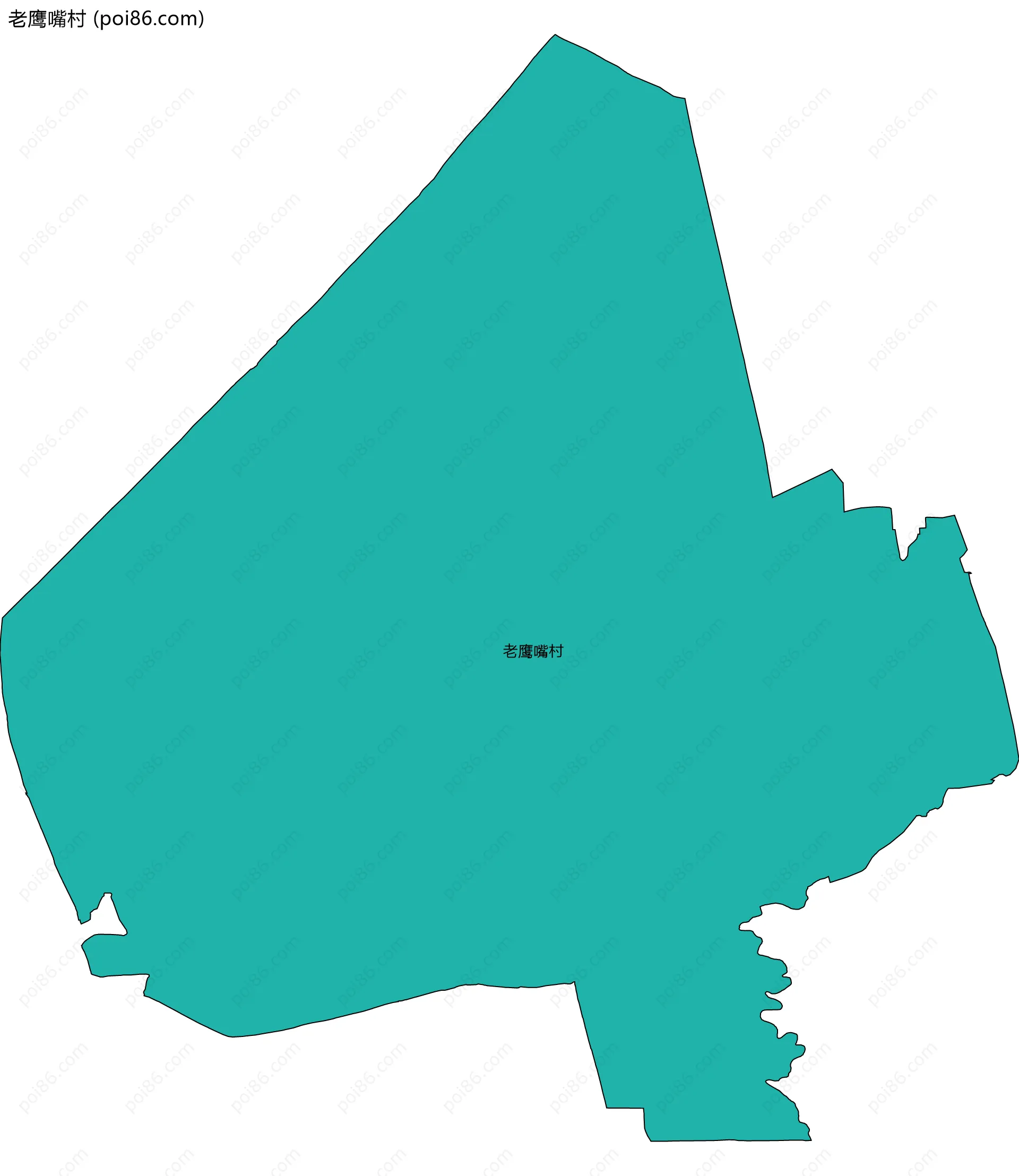 老鹰嘴村边界地图