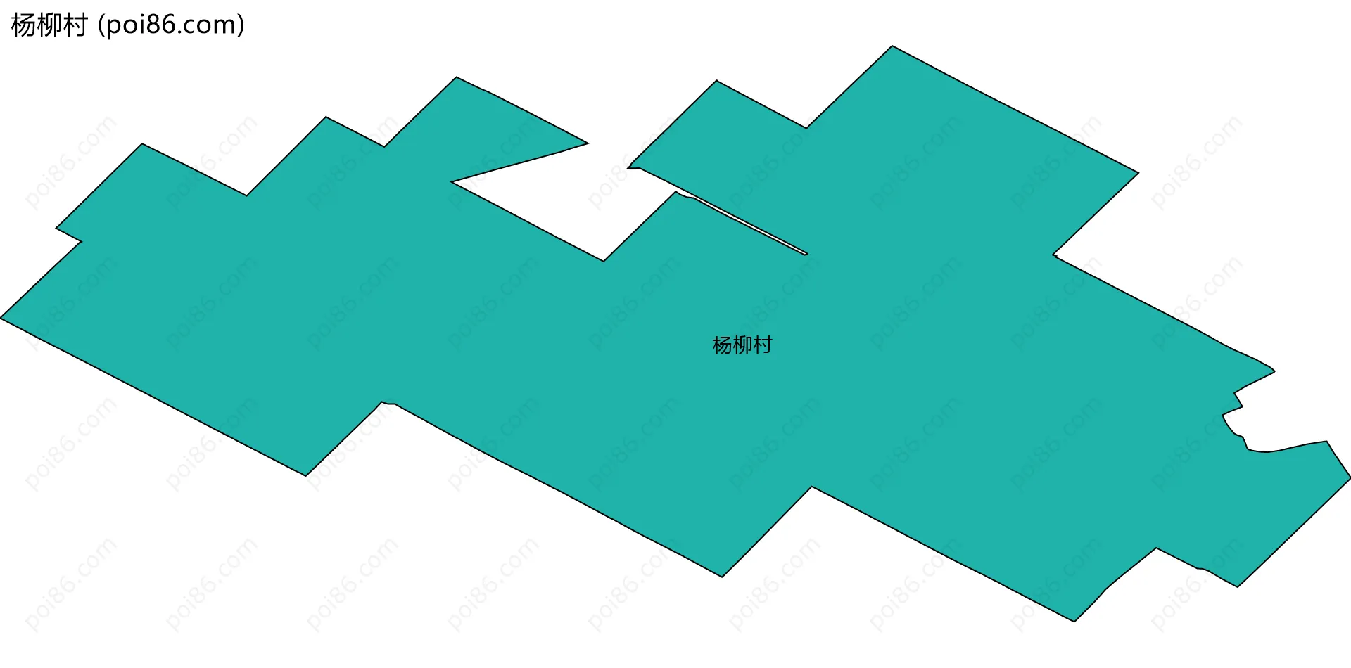 杨柳村边界地图