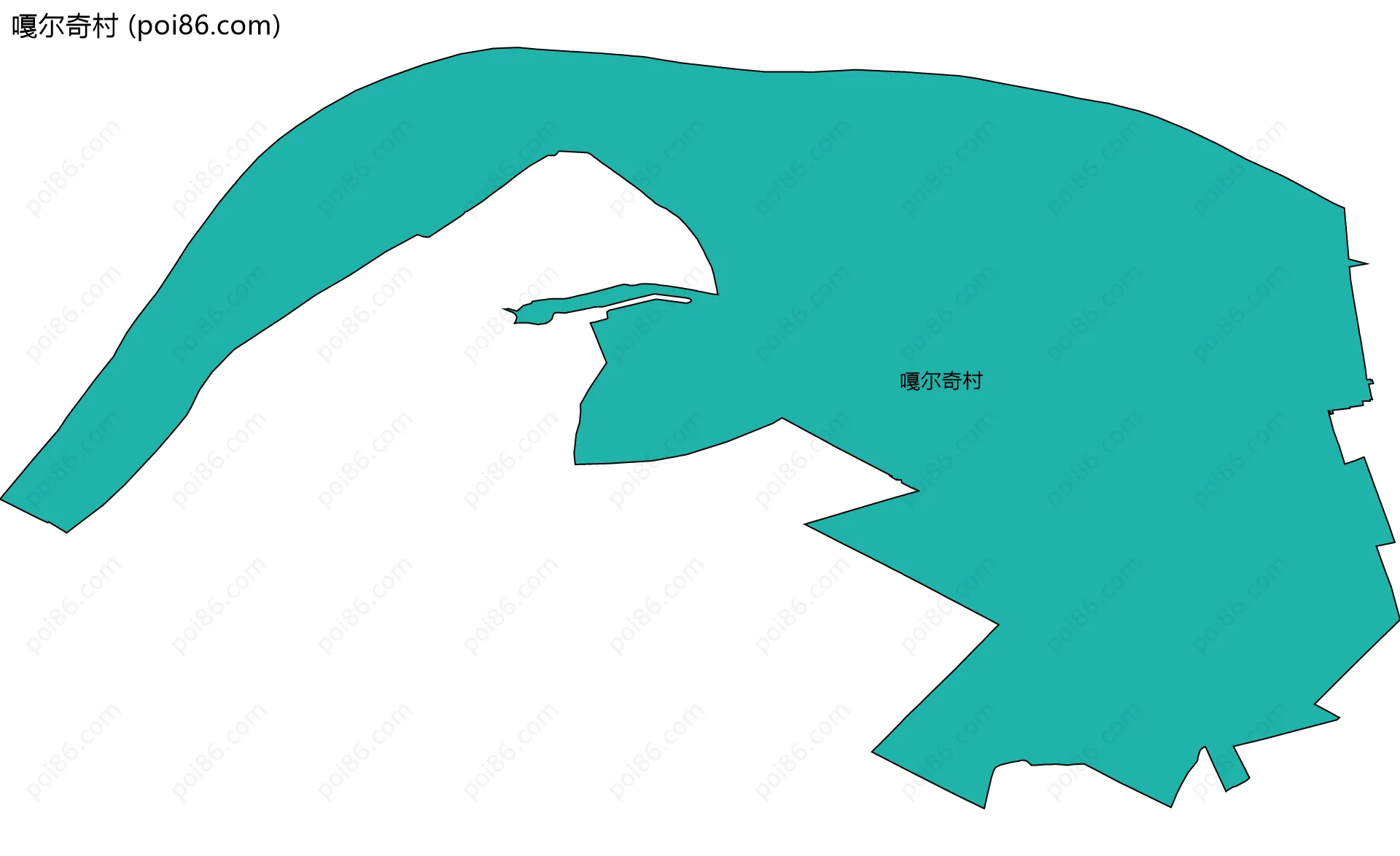 嘎尔奇村边界地图