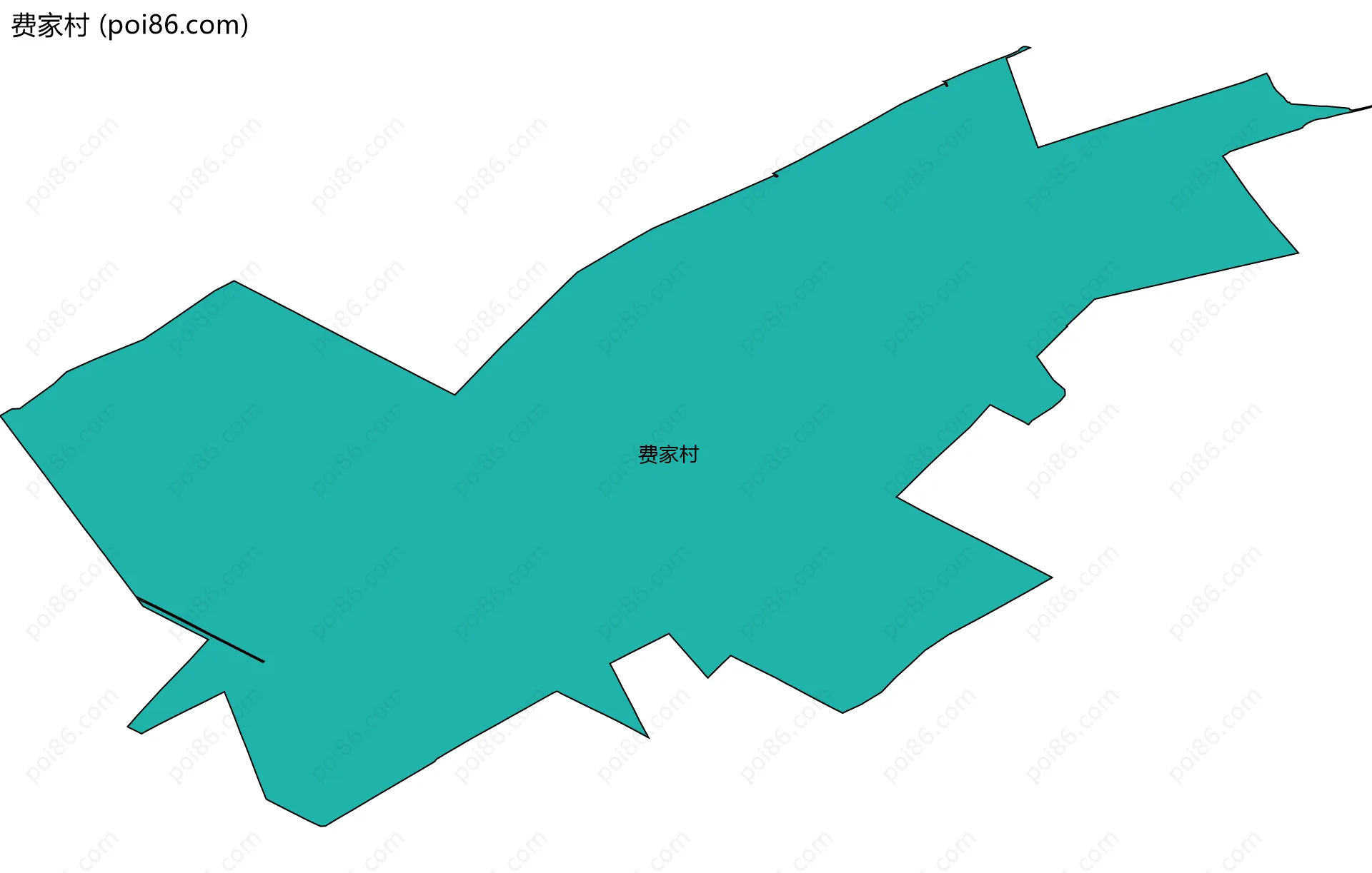 费家村边界地图
