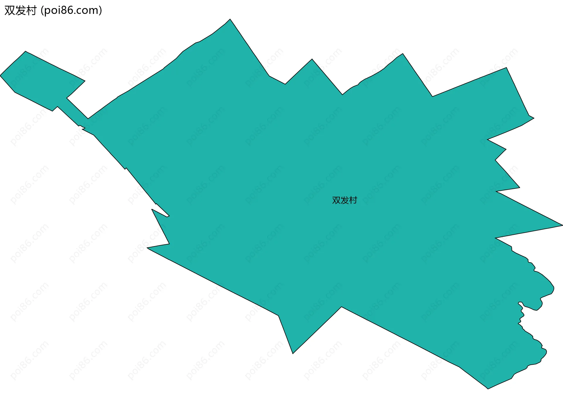 双发村边界地图
