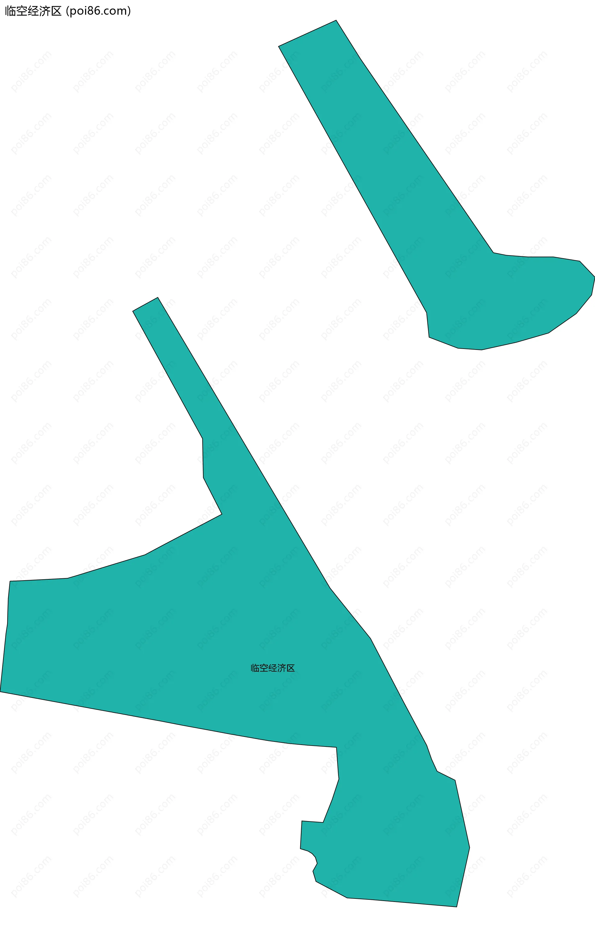 临空经济区边界地图