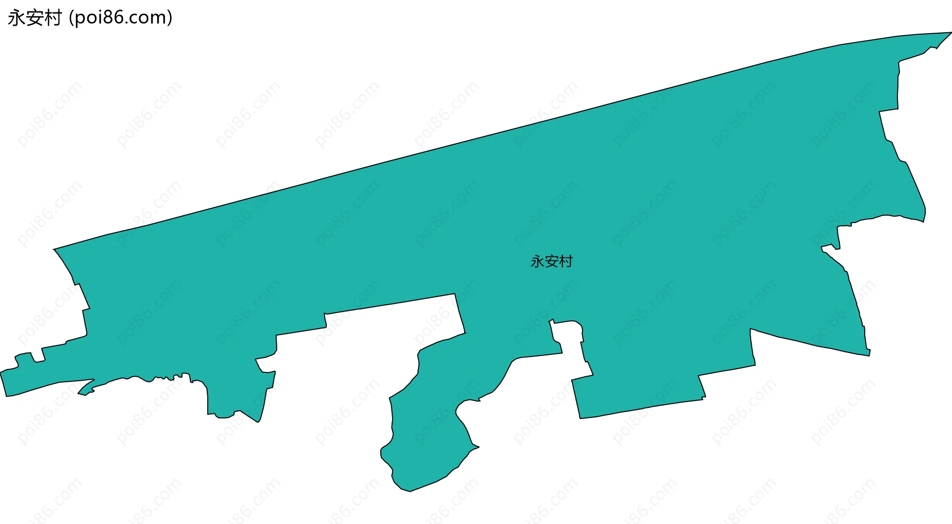 永安村边界地图